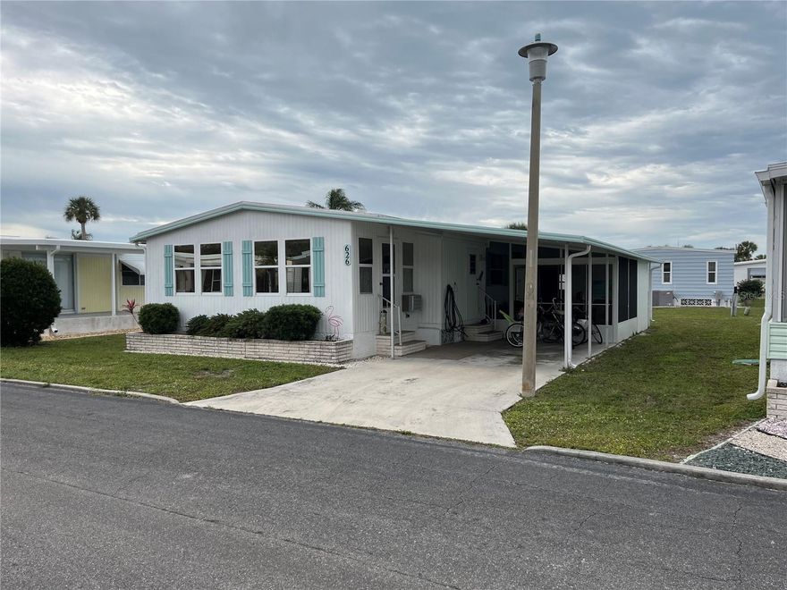 WOW what a Price point.  This home is in a quiet part of the park. Fully furnished. and ready to move right in, Newer luxury vinyl planking in the Living room, dining room, and kitchen, Plywood underlay there also. A large screen room on the carport side also gives a beautiful sitting area. roof over after Ian, A pass through from the kitchen to the opened Florida room gives a entertaining floor plan.. 
Venice Isle is the premier resident owned over 55 Mobile home Park in Venice.  There are close to 1000 homes with the most active residents. There is always something going on for you to do. We have many Park gatherings and first rate shows on site. The Park has every amenity you can imagine. Come take a walk through both of our 2 clubhouses and make yourself at home. The Park has 2 tennis courts, a fitness center, 2 heated pools, 2 hot tubs, saunas, putting greens, shuffleboard, Bocce ball, miniature golf, art rooms, pool room, TV lounges, card rooms, library, horseshoes, ceramic kilns, 2 huge ballrooms, Sunday services and much more!