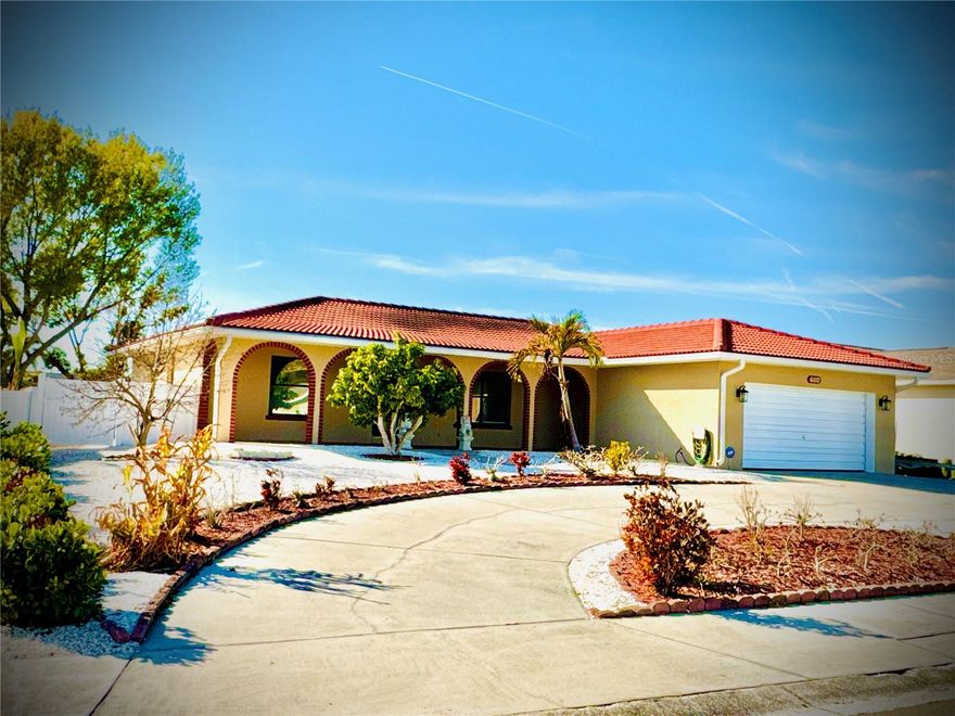 TURN-KEY WATERFRONT LIVING WITH PRIVATE DOCK | NO HOA | NO CDD | NO FLOODING FROM RECENT HURRICANES
Live the Florida boating lifestyle you’ve been dreaming of in this beautifully updated 3-bedroom, 2-bath waterfront home tucked away at the end of a quiet saltwater canal street with direct access to open waters of Tampa Bay. Bring all your toys—boats, RVs, trailers, kayaks, and more—thanks to the oversized circular driveway with extended side parking. The newly installed floating dock with Trex composite decking is ready for your boat and an additional jet ski, making sunset cruises and waterfront dining just minutes away. Freshly repainted home offers charming curb appeal with inviting front porch archways. Inside, you’ll find a desirable open-concept layout connecting the living, dining, and kitchen areas—perfect for entertaining. The living room features a built-in bar, while new tile flooring throughout creates a bright, cohesive feel. Enjoy tranquil water views from nearly every room. The updated kitchen showcases granite countertops and backsplash, stainless steel appliances, recessed lighting, and an expansive sliding window overlooking the screened lanai and lush backyard oasis. Step outside to enjoy your private retreat complete with mango, jackfruit, apple, longan, and coconut trees. The spacious primary suite offers direct lanai access, a large walk-in closet, and an updated ensuite bath with granite vanity and glass walk-in shower. Secondary bedrooms are privately situated on the opposite side of the home and share a fully renovated bath with convenient backyard access—ideal for future pool plans. Major updates provide peace of mind, including NEW A/C (2023), NEW water heater (2023), and a tile roof (2016). Located in the highly desirable boating community of Apollo Beach, residents enjoy easy access to the Manatee Viewing Center, waterfront parks, nature preserves, local beaches, and popular waterfront dining—plus convenient access to major roadways for commuting throughout the Tampa Bay area. This is more than a home—it’s a lifestyle. Schedule your private showing today.