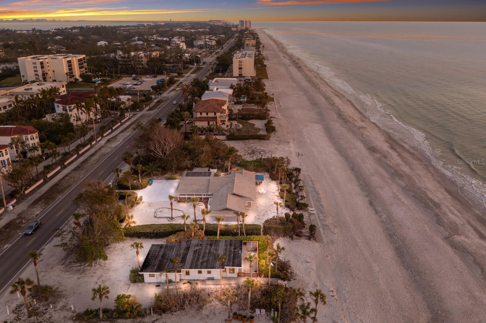 An extraordinary opportunity to own an expansive 165 feet of pristine beachfront on the coveted shores of Longboat Key, totaling .66 acres. This exceptionally rare offering includes 3351 Gulf of Mexico Drive (TB8353273) and 3341 Gulf of Mexico Drive (TB8352591), two unique properties that can be kept separate or combined.
Imagine indulging in spectacular sunsets that set the perfect backdrop for an unparalleled beachfront lifestyle. This prime property, currently home to two residences, offers an ideal redevelopment opportunity to create a luxurious, dream coastal retreat that maximizes the potential of this premier location, with unobstructed views and access to the Gulf.
Perfectly positioned just moments from the world-class shopping and dining of St. Armands Circle, the exclusive amenities of Longboat Key Club, and the arts and culture of downtown Sarasota. Plus, with Sarasota-Bradenton International Airport nearby, effortless travel is always within reach.
Seize this rare chance to invest in a piece of Florida’s most sought-after coastline and experience the epitome of beachfront luxury.