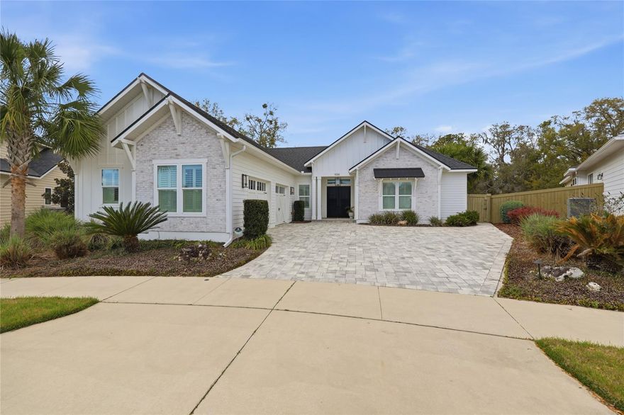 Welcome to this exceptional 2019 Pridgen Parade Home, a true courtyard estate located in the sought-after community of Gloria’s Way—where luxury design and resort-style living converge.

Beyond the double front doors, you are immediately welcomed into a stunning private courtyard oasis featuring a pool and spa, multiple water features, mature palms, and expansive seating areas designed for both relaxation and entertaining. An outdoor fireplace and Big Green Egg grilling station anchor the space, while a private rear yard access and outdoor shower further enhance the indoor-outdoor lifestyle. A fully detached one-bedroom, one-bath casita offers ideal flexibility for guests, a private office, or multigenerational living.

The main residence offers 4 bedrooms and 3.5 baths with a seamless open-concept design. Multiple glass doors invite natural light and provide effortless flow between the interior living spaces and the courtyard. At the heart of the home is a designer kitchen featuring a dramatic quartz island, KitchenAid double ovens, a six-burner gas cooktop with pot filler, soft-close cabinetry with illuminated glass uppers, open shelving, and a side-by-side Frigidaire Professional refrigerator and freezer. A spacious walk-in pantry completes the space, designed for both everyday living and elevated entertaining.

The kitchen transitions seamlessly into the dining area and expansive living room, where custom built-ins, a gas fireplace, and a beverage center with wine refrigeration create a refined yet comfortable gathering space.

The thoughtfully designed three-way split floor plan ensures privacy, with each bedroom enjoying convenient access to its own bath. The owner’s retreat is a private sanctuary with direct courtyard access, its own fireplace, dual walk-in closets, and a spa-inspired ensuite featuring a steam, sauna, and multi-head shower system, dual vanities, and a freestanding soaking tub.

Additional highlights include a fully integrated smart home system controlling lighting and key home functions directly from your phone, along with numerous upgrades that elevate both form and function throughout the property.

Offered fully furnished and turnkey, this residence presents a rare opportunity to step immediately into a curated luxury lifestyle—ideal as a primary residence or executive retreat.
