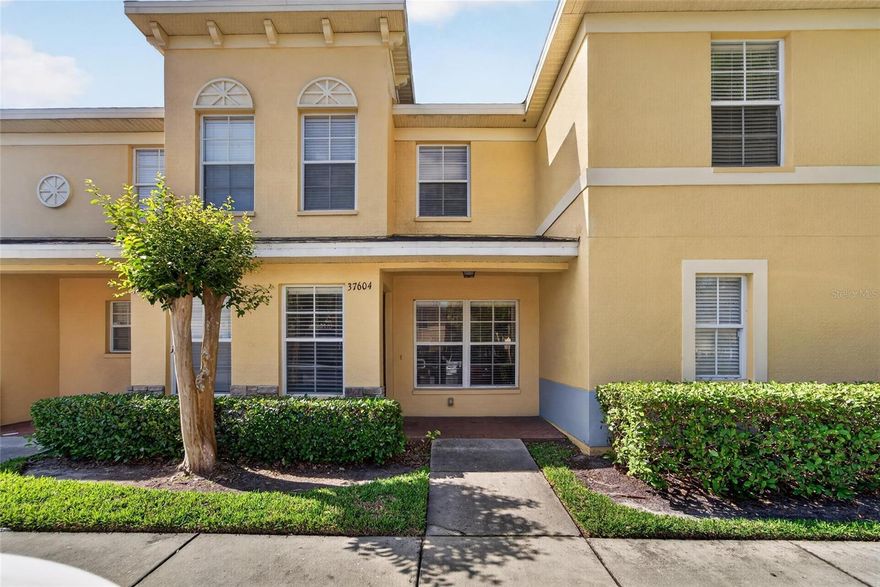 If you're looking for a fabulous townhouse ready for you to move right in and make it your own, grab your suitcases because you have found the right one! This home features 2 bedrooms with a bonus room perfect for a 3rd bedroom or office, 2.5 bathrooms, and a screened back patio to enjoy your morning coffee. As you enter you find the living room with access to the dining room, half bathroom and kitchen. You will love the stone countertops and access to the back patio for ease of entertaining. Upstairs there are 2 bedrooms and a bonus room including the primary suite with ensuite bathroom and second full bathroom for the other bedroom. You have flexibility in how you utilize the spaces here! The laundry is also upstairs preventing you from needing to carry baskets up the stairs and there is a storage closet off the back patio. All of this is in a gated community with a swimming pool and playground, so come enjoy the beautiful Florida sunshine with a reasonable HOA cost of only $285/month. This is truly a great home for you to own so schedule your showing today!