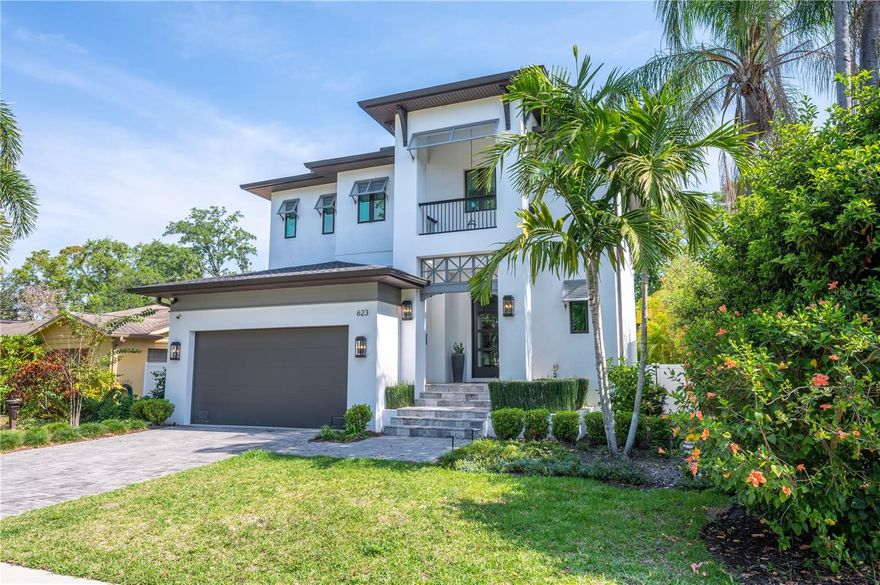 Under contract-accepting backup offers. Located in the most sought after area of Tampa, this all-block 6/4.5 bath Transitional style pool home blends modern and traditional elements to provide an attractive floor plan with clean lines and a light-n-bright feel throughout. Features include high ceilings, an inviting foyer/sitting area with fireplace, 1st floor office/bedroom and guest suite, a sleek kitchen with Wolf and Sub-Zero appliances open to the great room with large dining area. The oversized lanai includes an outdoor kitchen and overlooks the salt-water pool with tranquil water feature. The second floor offers a family/game room, master suite, dual walk-in closets and luxurious master bath. All bedrooms feature private baths and walk-in closets. This is Davis Islands living at its finest.