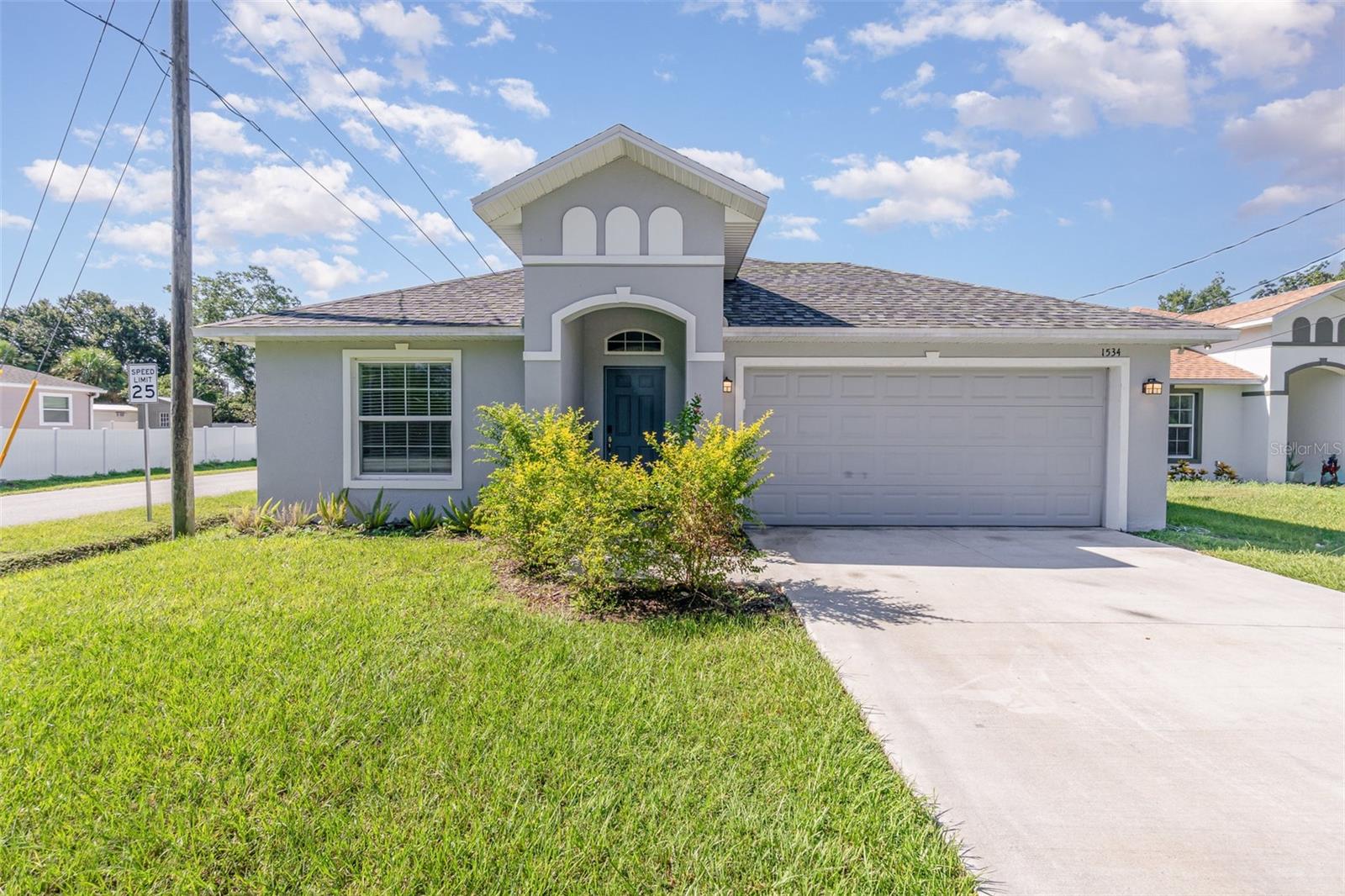 Beautiful 4 bedroom home on the largest corner lot in the area! Built in 2023 there’s no worrying about the roof or HVAC for many years to come. Features include tile flooring throughout, a kitchen with granite countertops and a large island, and a fully fenced yard ideal for outdoor living. You'll feel right at home in this inviting haven, perfect for family gatherings or get-togethers. Conveniently located near Orlando International Airport with shopping, dining, and NO HOA