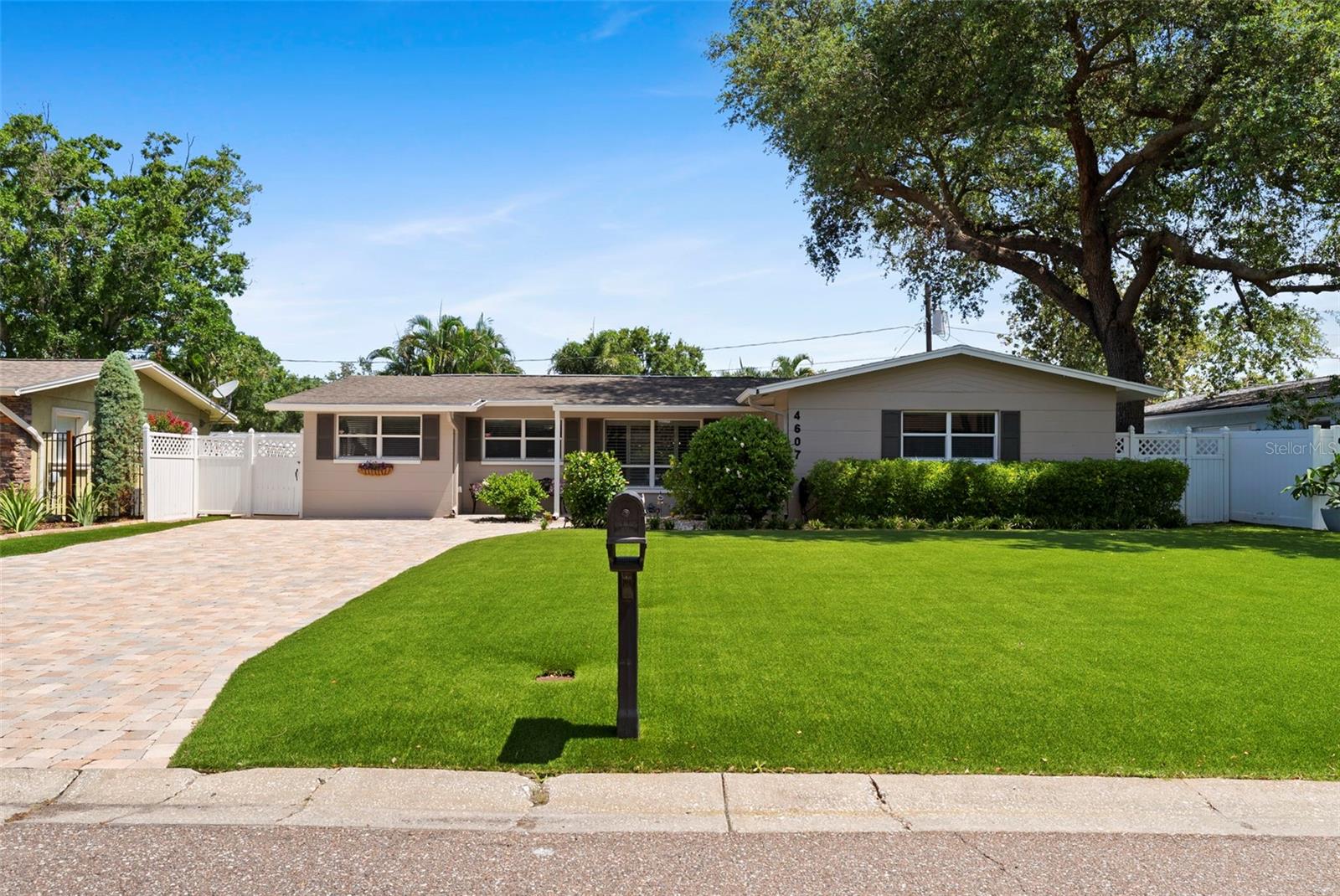 Welcome to this beautifully updated ranch-style home on an oversized lot, offering the perfect blend of comfort, style, and functionality! Featuring 3 spacious bedrooms and 2 modern bathrooms with sleek walk-in showers, this home is designed for both everyday living and entertaining. The large kitchen boasts peninsula seating and flows seamlessly into a separate breakfast area complete with built-ins—ideal for hosting guests.
Enjoy even more space with a versatile bonus room and a generously sized laundry room loaded with built-in storage. Step outside to your low-maintenance oasis: newly landscaped front yard, newly resodded backyard, and a screened-in patio for relaxing, bug-free evenings. Additional highlights include a double pavered driveway with ample parking, luxury vinyl plank flooring throughout, a storage shed, and updated finishes throughout the home.
Best of all, this property did not flood or lose power during either of the recent hurricanes—peace of mind included! This home truly has it all—schedule your showing today!