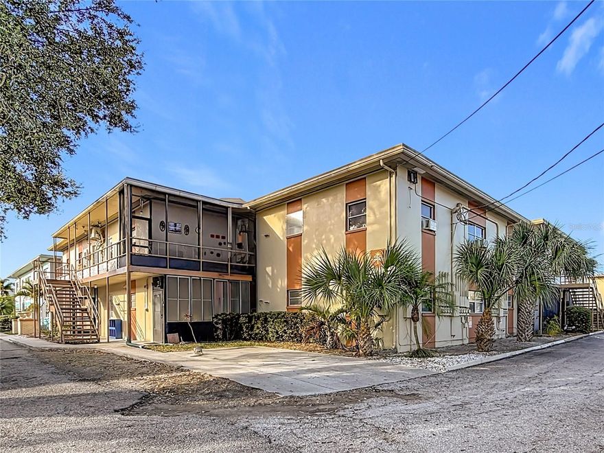 Beautiful 2BR/1BA Ground-Floor Condo in St. Petersburg Welcome to Palm Gardens, a desirable 55+ community offering comfort and convenience.  The Condo Association fee is the lowest in the area, only $275.00 a month. This gorgeous ground-floor condo features two bedrooms and one bathroom, with both front and rear screened porches—perfect for enjoying Florida’s indoor-outdoor lifestyle.
The open and airy kitchen/family room boasts ceramic tile flooring, abundant natural light, newer cabinetry, and a flat-top stove. Additional highlights include an in-unit washer and dryer, ceiling fans throughout, and a bathroom with an easy-access walk-in shower. The master bedroom has an spacious closet wall to wall.
The unit includes one covered parking space and is clean, well-maintained, and truly move-in ready. Water, sewer, and trash, are all included for added convenience. Ideally located near shopping, fine dining, grocery stores, pharmacies, hospitals, downtown St. Petersburg, arts and entertainment venues, major highways, and Tampa International Airport—with the stunning Pinellas County beaches just a short drive away. This is Florida vacation-style living at its best!