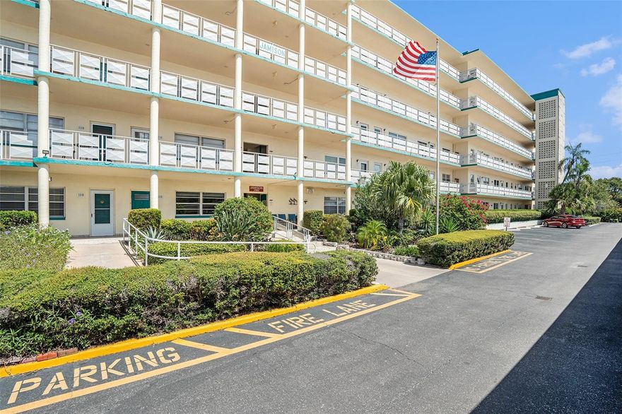 LIFE is GOOD at Jamison of Town Shores when you have so many wonderful amenities to enjoy! As soon as you enter unit 411 you will see this condo is all about comfort! This charming 2 bed/2 bath 4th floor unit is PRICED TO SELL and can be purchased fully furnished if needed. Seller has relocated. Updated kitchen has full size stainless steel appliances, brand new disposal, brand new chrome pull down faucet,  awesome gas range with built in griddle, over the range microwave, dishwasher and double door fridge (all Frigidaire Gallery Stainless!) The living room dining combo area is really spacious & bright! Rear Florida room offers tons of natural light with partial water views of the marina and the newly renovated pool area! Take your pick of using one of 4 community pools at Town Shores as the Jamison has a pool that is HEATED for year round enjoyment!! Large primary bedroom has two large his and her closets and en-suite bathroom with walk in shower!  Jamison building has strong reserves with no upcoming special assessments and has invested $700k in major upgrades & renovations including re-lining of plumbing pipes in building and new stairwells. Phase 1 Milestone inspection completed and no Phase 2 required and SIRS financial inspection completed and passed. Jamison building did very well during the 2024 storm season and owner has paid any assessments in full. Monthly HOA fee of $820 INCLUDES: exterior maintenance, insurance on the building, water, trash, sewer, building insurance and natural gas for hot water & cooking, cable, internet and access to all the fun amenities at Town Shores!!! WOW!! This includes access to Marina with boat slips, clubhouse, tennis, Bocci, 4 pools, tennis, pickleball courts, shuffleboard, a full fitness center with sauna, a ballroom and lots of waterfront access. Your only bill for utilities will be electric. You also get a deeded covered carport spot located close to main entrance! It's all here for you, fabulous Gulfport, a waterfront community that has to great local eateries, shops, galleries, library, senior center and a quaint Casino with dancing! There is also a Tuesday fresh market for fresh produce, a fishing pier and lots of waterfront walking paths. Come experience the good life in Gulfport!!! You will just LOVE living here!