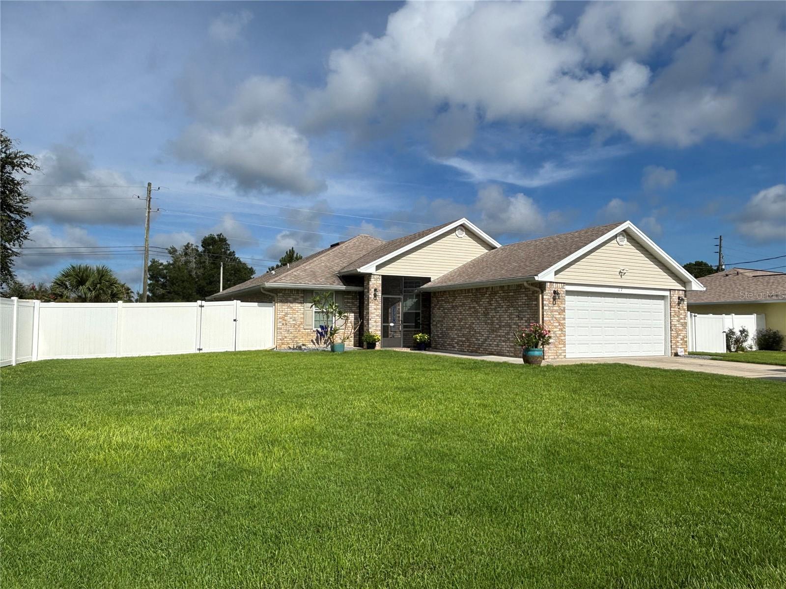 New! New! Â New! Â Completely tastefully updated and remodeled home with New quartz kitchen countertops, New LVP flooring throughout home, New spectacular bathrooms, New pool heater for saltwater pool, New basically everything! Â Huge fenced backyard yard for pets and children. Â New paint everywhere including ceilings, (no popcorn here), and garage. Â Every outlet and switch is NEW and has been replaced with 20 amp in gray. Â Brick construction home that includes stainless steel appliances, upgraded blinds, and French doors in great room.