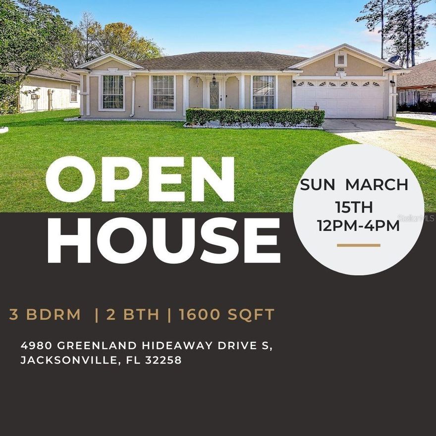 Welcome to your next chapter in one of Jacksonville's most desirable hideaway communities. This charming 3-bedroom, 2-bathroom home offers 1,600 square feet of thoughtfully designed living space that invites you to settle in and stay awhile.
Step inside and discover elegant tile flooring flowing seamlessly throughout, creating a clean and cohesive aesthetic from room to room. The upgraded spa-inspired bathrooms elevate your daily routine, while the cozy soaking tub offers the perfect escape to unwind after a long day of work -- pour a glass of wine and let the stress melt away.

The split bedroom floor plan ensures privacy and comfort, with the spacious primary bedroom tucked away on one side of the home and the two additional bedrooms nestled on the opposite end. This layout is ideal for families, guests, or anyone who values their personal retreat.

Location, location, location -- and this one delivers. Situated just minutes from the 295 Expressway, your daily commute becomes becomes effortless. The Avenues mall, Publix, and Walmart Neighborhood Market are all nearby for convenient shopping. Mandarin High School is practically around the corner, making school drop-offs a breeze.

Nearby parks feature nature trails, baseball fields, swings, and picnic areas where the entire family can enjoy weekend adventures and create lasting memories together. Main Event is also just minutes away for endless entertainment fun.

The outdoor space provides your own private canvas for relaxation, gatherings, and making this gem truly yours.

Schedule your showing today and fall in love with this beautiful home.