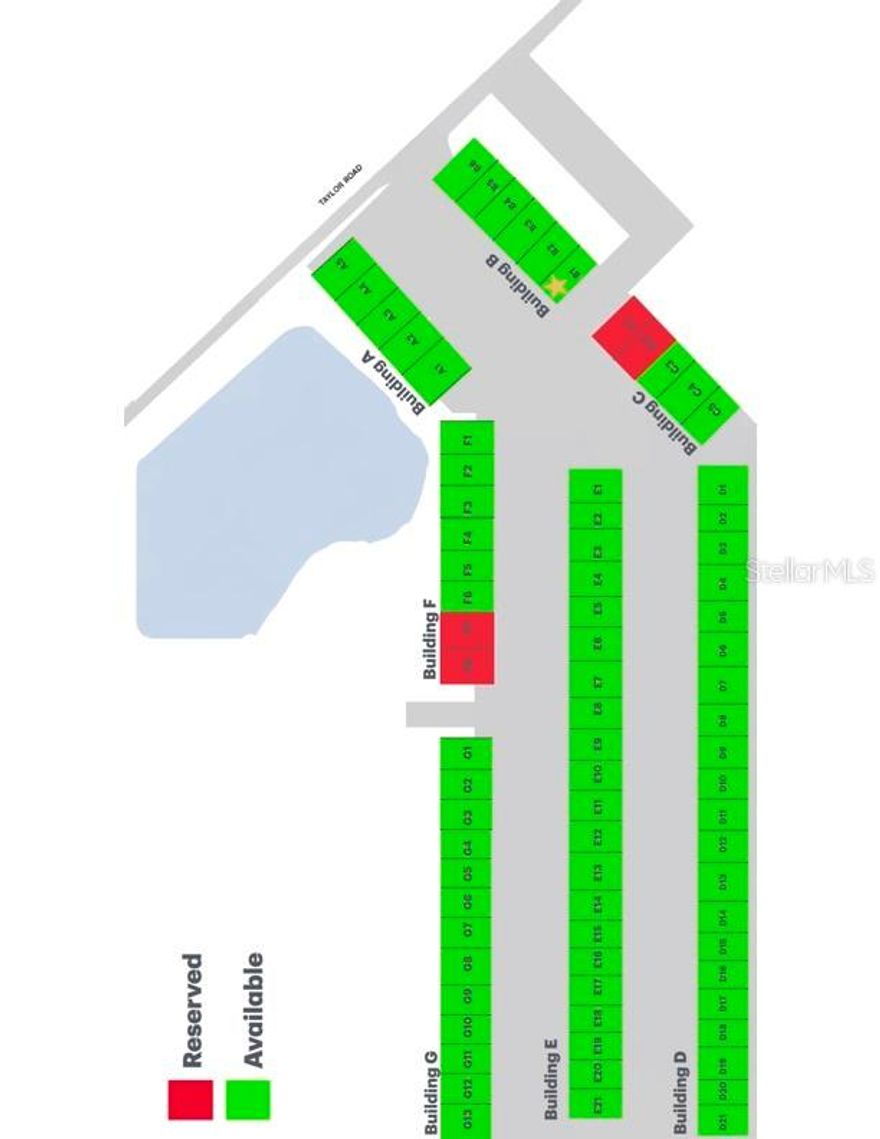 Under Construction. Ideal owner-user opportunity for RV, boat, or vehicle owners seeking a secure and convenient storage solution near downtown Punta Gorda and Punta Gorda Airport, located at the corner of Airport Road and Taylor Road. This pre-construction facility is currently under development with a total of 79 units for Phase 1, and the unit being conveyed is Unit B-1, measuring approximately 54 feet long by 24 feet wide with a 16-foot-wide by 14-foot-high hurricane-rated garage door with 18-foot-high ceiling making it well suited for large RVs, boats, and oversized vehicles. With approximately 80 feet of separation between buildings, this unit offers excellent maneuverability, allowing ample room for big trucks, trailers, and boats to easily enter and exit. The fully secured, gated facility is designed for peace of mind and includes 24/7 surveillance cameras, climate-care features such as A/C mini-split systems to help protect stored items from heat and humidity, and convenient on-site amenities including Wi-Fi access, hose bibs for vehicle cleaning, bathrooms, and dumpsters. A low monthly condo fee covers lawn care and landscape maintenance, including mowing. The project is anticipated to be completed by the end of 2026, offering a long-term, purpose-built storage solution in a high-demand Punta Gorda location.