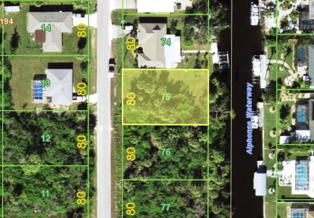 Waterfront Lot in Port Charlotte!!
Discover the opportunity to build your dream home at 18624 Alphonse Circle. This vacant lot offers 80 feet of waterfront with quick access less than 20 minutes with most motor boats, to Charlotte Harbor and the Gulf-making it a boater’s paradise. Imagine stepping out your back door to fish, kayak, or set sail for nearby beaches and waterfront restaurants.
Located in a quiet neighborhood yet close to everything, you’ll enjoy easy access to Fishermen’s Village, Punta Gorda’s historic district, Boca Grande, and Englewood Beach. Nearby you’ll also find parks, marinas, shopping, dining, medical facilities, and schools, providing both lifestyle and convenience. No HOA or CDD.
Whether you’re envisioning a winter retreat or a year-round residence, this property is the perfect place to build a home that captures the best of Southwest Florida’s waterfront living.