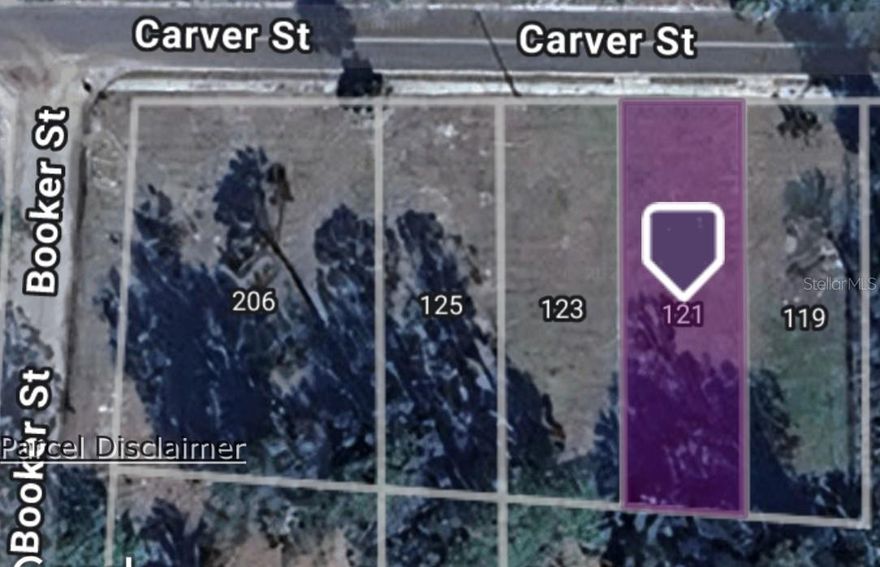 Great opportunity to own a residential lot in the growing Palatka area! This cleared parcel sits on a quiet street and offers convenient access to shopping, schools, medical facilities, and major roadways. Ideal for a future homesite or investment property. This lot is being sold as a package deal with additional properties located at 119 Carver (OM714025), 123 Carver (OM714023), 125 Carver (OM714022), and 206 Booker (OM714021), providing excellent potential for investors or builders. No HOA and no required build timeframe. Buyer to verify zoning, land use, utilities, and lot dimensions.
