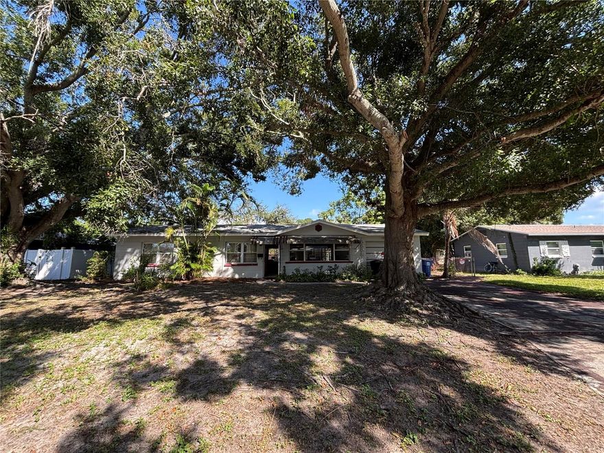 Investor Special! 3BR/2BA home with 1-car garage offers great potential for renovation or rental income. The master en-suite includes a partial kitchen—ideal for a private in-law suite or efficiency setup. Spacious backyard with mature shade trees provides plenty of room to expand, add a pool, or create your outdoor retreat. Conveniently located near shopping, dining, and major roadways. With solid bones and endless potential, this property is perfect for investors or handy homeowners looking to build equity.