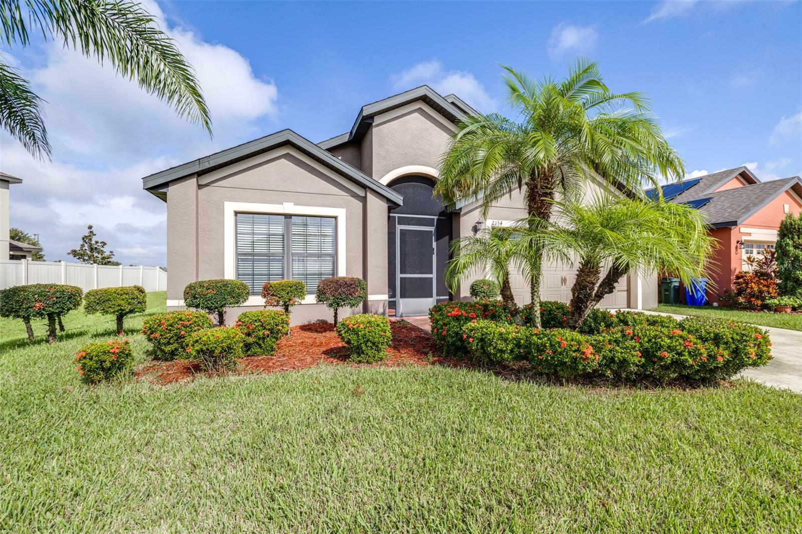 Welcome to this immaculately maintained 4-bedroom, 2-bath home in the desirable Bridgewater Villages community of North Lakeland. With over 1,800 sq. ft. of living space, this residence offers the perfect blend of comfort, style, and convenience. The home features a spacious layout, highlighted by a huge family room that provides plenty of space for entertaining or relaxing with loved ones. Large windows invite natural light while showcasing stunning lake views, creating a serene backdrop to everyday living. Bridgewater Villages offers resort-style amenities, including a beautiful clubhouse, sparkling pool, fully equipped fitness center, and playground—plus Spectrum internet all included in your low HOA fees. Whether you’re looking to stay active or simply unwind, this community has it all. Centrally located with easy access to major roadways, residents enjoy a quick commute to both Tampa and Orlando, as well as proximity to shopping, dining, and local conveniences. This home is truly move-in ready and waiting for its next owner to enjoy the best of Florida living.