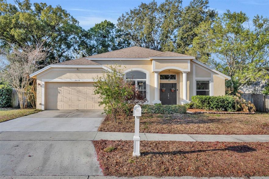 Welcome to 2432 Deermeadow Drive in Apopka! This well-maintained home offers comfort, functionality, and peace of mind with a 2023 roof and a brand-new AC unit already in place.
Featuring 3 bedrooms PLUS an additional flex space, this layout offers versatility for today’s lifestyle—perfect for a home office, playroom, gym, or guest space. The bright and inviting main living areas flow seamlessly into the kitchen, creating an ideal setup for everyday living and easy entertaining. The primary suite provides a private retreat to unwind at the end of the day.
Step outside to your own private oasis. The tree-lined property offers both privacy and generous shade—perfect for enjoying Florida summers year-round.
Conveniently located near shopping, dining, parks, and major roadways, this move-in ready home combines flexibility, comfort, and location.
