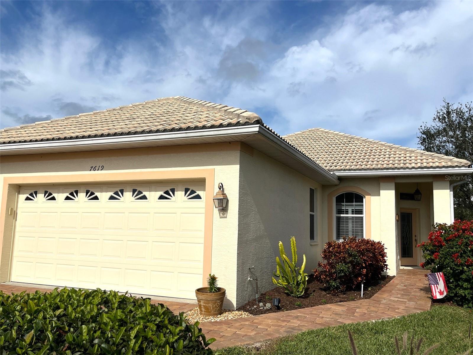 LOCATION! LOCATION! LOCATION! and NO MEMBERSHIP FEES REQUIRED!!!!! SELLERS OFFERING $5000 TOWARDS CLOSING COSTS. Located in Tara Preserve on a quiet cul-de-sac, you'll enjoy the Florida lifestyle in this beautifully maintained and tastefully decorated, 2 bedroom + DEN/office, 2 bath, 2 car oversized garage home. Light, bright and spacious with vaulted ceilings. Tranquility and privacy await you on a newly extended caged lanai. Move-in condition, Furnishings optional. Large primary bedroom ensuite with a newly remodeled primary ensuite bathroom with a glass enclosed shower with pebble stone flooring and dual sinks. Plantation shutters, newer Stainless-steel appliances, brand new microwave, Corian countertops, breakfast bar with under counter lighting, tin kitchen backsplash, new paver driveway and walkway, 2023 lanai cage and flooring were newly replaced offering a view of the 16th green at Tara Preserve. Barrel tile roof, lush tropical landscaping, gas hot water heater and cooking stove. Tinted Triple sliding glass doors to lanai. Oversized garage with ample storage and counterspace for the handy do it yourself owner.
Tara Preserve has many golfing packages for the avid golfer or pay as you play. Amenities included at the Preserve include a heated community pool with a spa, community center, golf range, putting green, Clubhouse with a pro-shop and restaurant, tennis courts, pickle ball and so much more. Tara has an annual fee of $1053 payable to Tara Master Association which includes Comcast Cable TV with voice
activated remotes, HBO, ESPN, expansive channels and high-speed internet and music. CDD fee of $1062 annually which is included in the yearly tax bill. Centrally located with easy access to I-75, shopping, dining, a short drive to the Sarasota/Bradenton International Airport, Ringling Museum, University Towne Center shopping Mall and some of the most beautiful beaches Southwestern Florida offers including Siesta Key Beach which has been voted #1 many times.
Seller offering $5000 towards closing cost.