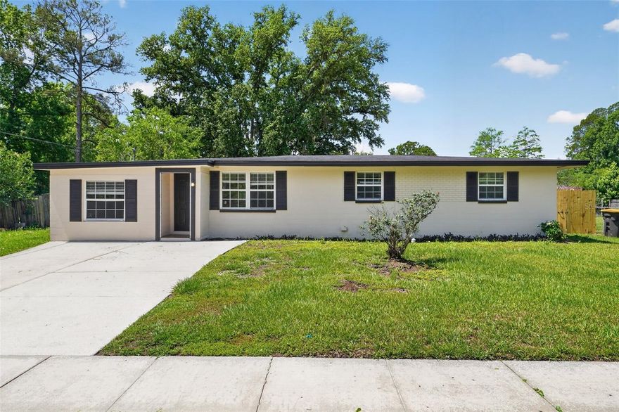 One or more photo(s) has been virtually staged. One or more photo(s) has been virtually staged. Don’t miss this inviting 3-bedroom, 2-bathroom home in Jacksonville, offering a comfortable layout and convenient location near shopping, dining, and major highways.  HVAC replaced in 2026. The open-concept design seamlessly connects the living room and kitchen, creating the perfect space for everyday living and entertaining.
The beautifully designed kitchen features stainless steel appliances, large cabinetry, and ample counter space, combining style and functionality. The spacious primary suite offers a relaxing retreat with a large closet and a walk-in shower. Additional bedrooms provide flexibility for family, guests, or a home office.
Step outside to enjoy a generously sized backyard, ideal for gatherings, outdoor activities, or simply relaxing with family and friends. With its functional layout and desirable location, this home is a fantastic opportunity for buyers seeking comfort and convenience in Jacksonville.