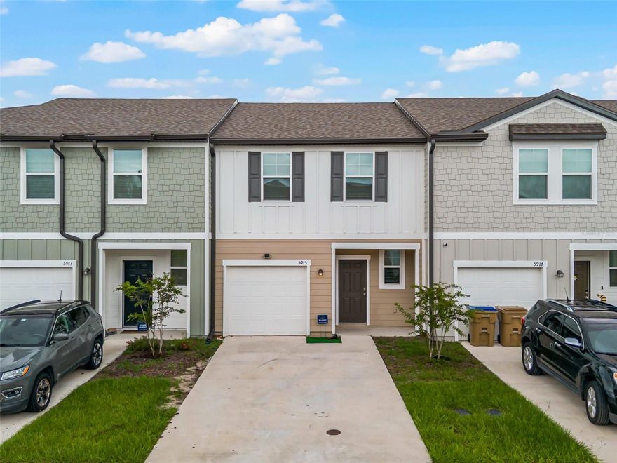 This stunning townhome features 3-bedroom, 2.5-bathroom with a picturesque POND VIEW to soothe your senses. Step inside to discover a modern sanctuary with NEWLY installed luxury flooring and new paint throughout offering both comfort and style. The kitchen features sleek granite counter tops and top-of-the-line stainless steel appliances, including a microwave, refrigerator, stove and dishwasher. The home also includes a WASHER & DRYER upstairs for your convenience. This home also comes with a one-car garage and comes fully equipped with blinds for added convenience. As part of this vibrant community, you'll have access to a host of amenities, including pond views, a tot lot, a dog park complete with a dog run, and multi-sport fields, ensuring there's something for everyone to enjoy right at your doorstep. And when it's time to venture out, you'll find yourself surrounded by a wealth of attractions and conveniences. Whether you're in the mood for shopping, dining, or entertainment, the best the area has is just moments away. Don't miss your chance to call this exquisite home yours! Schedule a viewing today and experience luxury living at its finest!