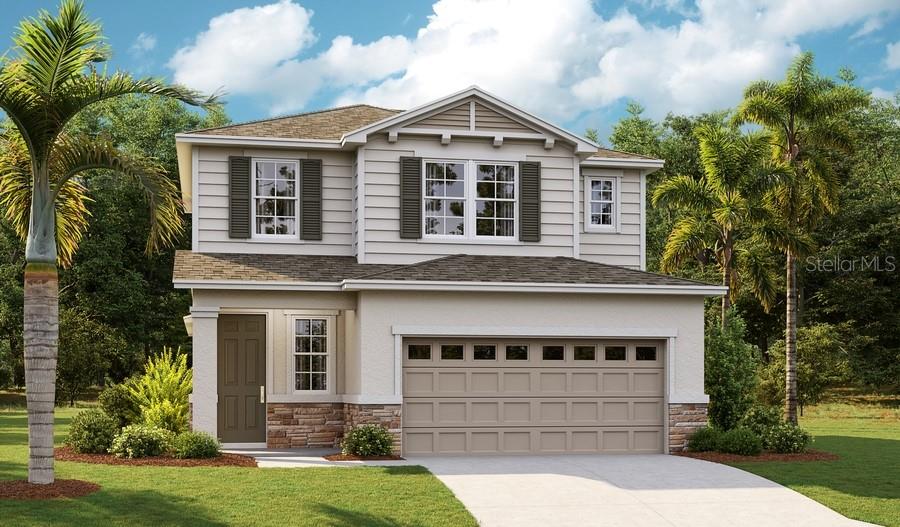 **Take advantage of special financing + Flex Funds on quick move-in homes** The Lynwood offers charming exterior with stone accent on the front of the home. convienant powder room , open kitchen with large kitchen island featuring natural stone countertop & LED showcase light in the 9'4" ceiling. The master retreat bedrooom is convienanetly located on the first floor of the Lynwood. Light taupe ceramic tile flooring throughout the first floor. Spacious covered patio, great for entertaining. dual sinks on both bathroom vanities. All located in a peaceful community. * SAMPLE PHOTOS Actual homes as constructed may not contain the features and layouts depicted and may vary from image(s). **Options may vary by community, so see your sales associate for details. These offers are available for select homes on a first-come, first-served basis.