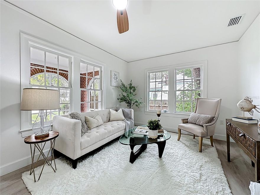 ***** Recently appraised above asking, confirming strong market value. No HOA or CDD fees. Picture yourself savoring that first sip of morning coffee on your private screened porch, serenaded by the gentle chorus of birds chirping and singing as you watch the world gently awaken around you. Recently appraised above asking, reinforcing the home's market value. This enchanting all-brick sanctuary has been lovingly transformed into a haven where every detail whispers comfort and tranquility. With two bedrooms and one bathroom flowing across 927 square feet of beautifully renovated space, this home embraces you with the warmth and security that only solid brick construction can provide.

The heart of your new sanctuary features a stunning kitchen where culinary dreams come alive—imagine preparing intimate brunches for cherished friends against a backdrop of elegant granite countertops and pristine cabinetry. Gleaming stainless steel appliances await your personal touch, while luxurious vinyl plank flooring creates seamless flow throughout your peaceful retreat. A new HVAC system has been installed.

Every evening promises relaxation on your generous screened porch, perhaps sharing a glass of wine as gentle breezes carry the day's stresses away. The fresh new roof overhead offers reassuring protection for all your treasured moments within these walls.

Nestled minutes from both the historic charm of San Marco and downtown Jacksonville, this move-in-ready gem places life's conveniences at your fingertips—from the vibrant city's dining scene, entertainment venues, and bustling business district to Interstate 95 access for effortless commuting to Baptist South hospital, delightful restaurants, Publix for weekend grocery runs, and charming local shops. Bishop Kenny High School and convenient Kings Avenue transit stations enhance the lifestyle appeal, while the majestic Treaty Oak adds natural wonder to your neighborhood story.

This completely renovated home awaits your personal flourishes—whether fresh flowers on granite counters or family photos adorning pristine walls. Here, modern comfort meets established community charm, creating the perfect backdrop for writing your next chapter in a place where coming home feels like a warm embrace. All information deemed reliable but not guaranteed. Buyer to verify all facts, measurements, and property details independently.