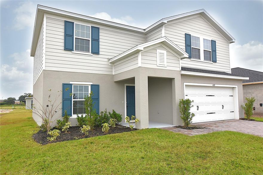 One or more photo(s) has been virtually staged. Check out this brand new 4 bedroom 2.5 bath. This new energy efficient home boasts an open kitchen with wood cabinets and granite counter tops. The kitchen offers a breakfast bar and closet pantry, shared great room/ dining room combo with separate formal living room and bonus loft area. The large master bedroom offers an ensuite master bath with step in shower and ample walk in closet. Washer and dryer are included. Covered lanai and 2 car garage with opener. The community offers 2 play grounds, soccer field and walking paths. Great location with easy access to I4. Lawn care is included and internet and cable is available for $45 a month as part of a group discount through Spectrum.