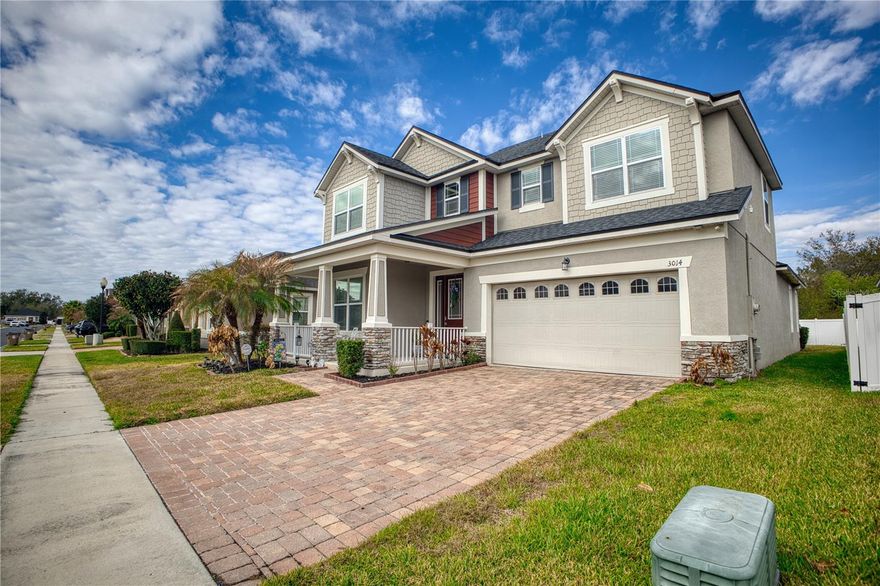 Welcome to your dream home in the beautiful Sera Bella Community in Kissimmee, Florida! This stunning single family home boasts 4 bedrooms, 2.5 bathrooms, and a spacious 2 car garage. The community pool is perfect for relaxing on hot summer days, while the granite counters and stainless steel appliances in the kitchen make cooking a breeze. You'll love the combination of carpet and tile flooring throughout the home, giving it a modern and luxurious feel. The paver's driveway adds to the curb appeal, while the balcony and porch provide the perfect spots to enjoy your morning coffee or watch the sunset. Whether you're looking to entertain guests or simply relax in your own private oasis, this home has it all. Don't miss out on the opportunity to make this beautiful property your own and start living the Florida lifestyle you've always dreamed of.  Make an appointment today to see all that this dream home has to bring to your family and make it yours today!