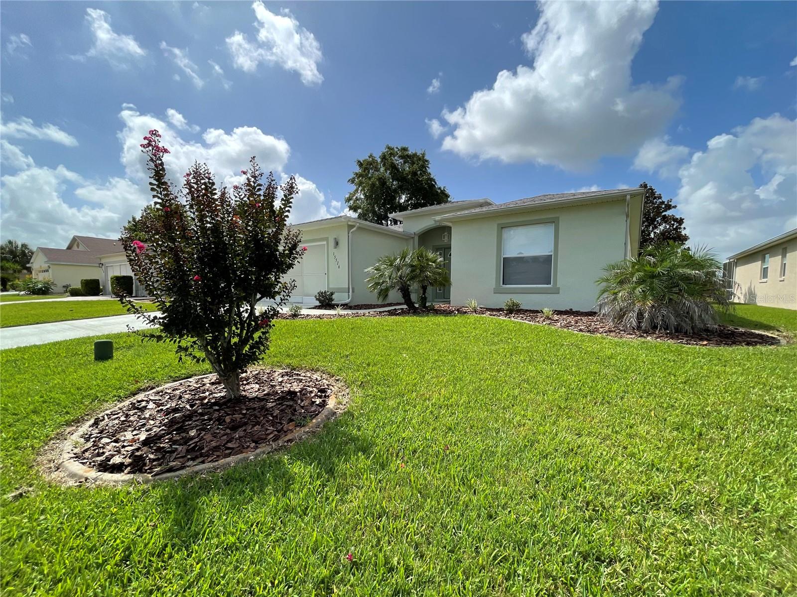 Beautiful Golf Views Await In This Coveted Melbourne Floorplan Offering A Luminous & Spacious Sanctuary To Call Home. Enjoy A Neutral Color Palette Inside And The Exterior As This Stunning 3/2 Open Concept Design Welcomes You With An Elegant Foyer Entry, Wide Open Great Room With Formal Dining Space, Sizeable Primary Suite, Plus A Generous Two-Car Garage That Accommodates A Truck And Additionally Offers A Laundry Sink. All This With A Convenient Inside Laundry Room That Offers Gives Bonus Cabinetry And Counter Space. The Rear Patio Allows Barbecuing While Watching The Golfers And Or Some Of Florida’s Natural Wildlife That May Occasionally Visit. This Exceptional Home Is Ready For You To Personalize With The Enhancements You Desire At A Price That Makes Your Dreams Achievable. Your Magnificent Golf Course Lot Provides Endless Entertainment As You Watch The Local Activity From Your Serene Screened Lanai. ROOF HAS BEEN REPLACED 2021. The Remarkably Low HOA Fee Includes Everything You Need: WiFi, Cable, Trash Service, Premium Amenities, Professional Mowing And Edging. Welcome To SummerGlen Lot 150 - Where Perfect Paradise Awaits.