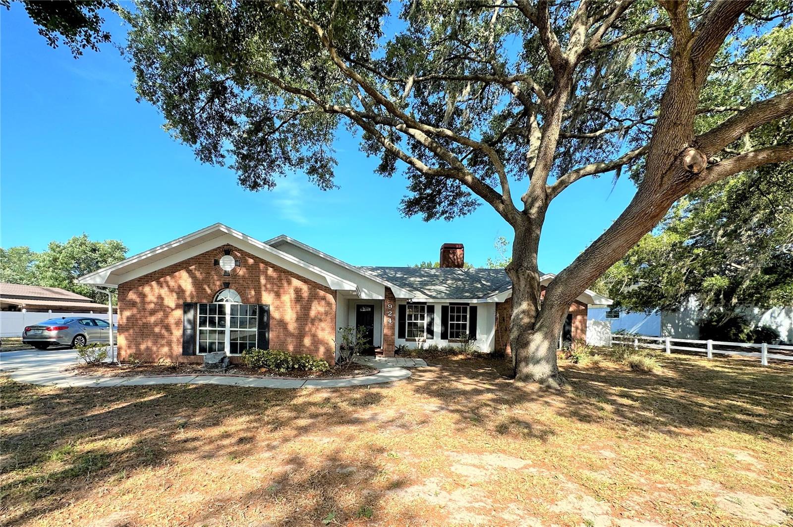 This FABULOUS home built by Ernie White Construction is located on a one acre lot where you will have loads of room to spread out. Freshly painted inside and out, this home is like brand spanking new, with loads of updates. Very open floor plan with split bedrooms for added privacy. You will also have a separate family room with a brick floor for additional living area. Lovely luxury vinyl flooring through out for ease of maintanence. The living room is spacious and has a warm, inviting wood burning fireplace. The kitchen has NEW cabinets, NEW tile backsplash, NEW granite countertops, NEW stainless steel appliance and there is convenient breakfast/dining area with windows overlooking the huge backyard. Located just off the kitchen is a large laundry room with a closet pantry. Your master bedroom suite has two large walk-in closets and master bath that has been beautifully updated and has a walk-in shower, new vanity with double sinks and granite counters. The hall bath has also been updated with a new vanity, sink and granite counters. Some additional features include: BRAND NEW in 2023: hot water heater, ceiling fans and light fixtures, and NEW interior. The roof is approximately 11 years old, there is beadboard in the entry way and the garage floor has been painted. Large screened porch with a tile floor will be getting new screen doors prior to closing. Very nice 11x20 shed in the backyard has electricity and water could easily be added, there is vinyl and chain link fencing plus the property backs to conservation area for privacy. Close to a number of recreational areas, easy access to I4 and the Polk Parkway. This home is on sewer, no septic. You really must see this home to appreciate all of the updates to the property. Call today for a showing!