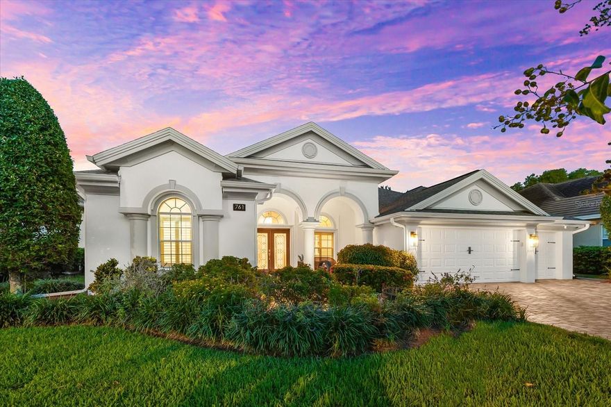 Welcome to 761 Winslow Park Blvd, a custom-built 4-bedroom, 3-bathroom residence in the exclusive gated community of Winslow Park, Tarpon Springs. Built in 2011 and offering 2,743 sq ft of well-planned living space, this home combines timeless elegance with modern comfort.Thoughtfully updated inside and out, this manor is offering buyers a turnkey experience. Major systems are already taken care of, including a 2024 variable-speed inverter HVAC with transferable 12-year parts and labor warranty, new gas water heater, and softener system. The chef’s kitchen was fully refreshed in 2024 with a GE Profile refrigerator, microwave, oven, and dishwasher, while the washer and dryer were replaced in 2025. The primary suite is a private retreat, offering an 11x23 bedroom, spa-inspired ensuite, and two walk-in closets. Flooring has been upgraded throughout with white porcelain tile (2024), and new carpet was added in the primary bedroom in 2025. Custom electric window shades, modern lighting, fans, fixtures, faucets, and a 240V EV outlet add comfort and convenience.

The pool and spa area features new LED multi-color lighting, a safety gate (2023), and rescreened enclosure. Outdoor living has been enhanced with an expanded and freshly sealed paver driveway, walkways, and patio, French drain installation, astro turf lawn (2025), redesigned garden beds with Mexican beach pebbles, and professional landscape and pathway lighting. Irrigation has been fully updated with new solenoids, control box, and shut-off valve (2025). Key plumbing areas have been upgraded with metal components.

Exterior features include French doors, hurricane shutters, rain gutters, and a fully fenced backyard, and to top it off, a recently expanded outdoor patio and walkway with an astro turf putting green ideal for golf enthusiasts! Located in East Lake, zoned for Brooker Creek Elementary, Tarpon Springs Middle, and East Lake High. With extensive improvements and high-quality finishes, this home combines peace of mind with stylish comfort in one of Tarpon Springs’ most desirable gated communities offering the best of community, convenience, and lifestyle.
