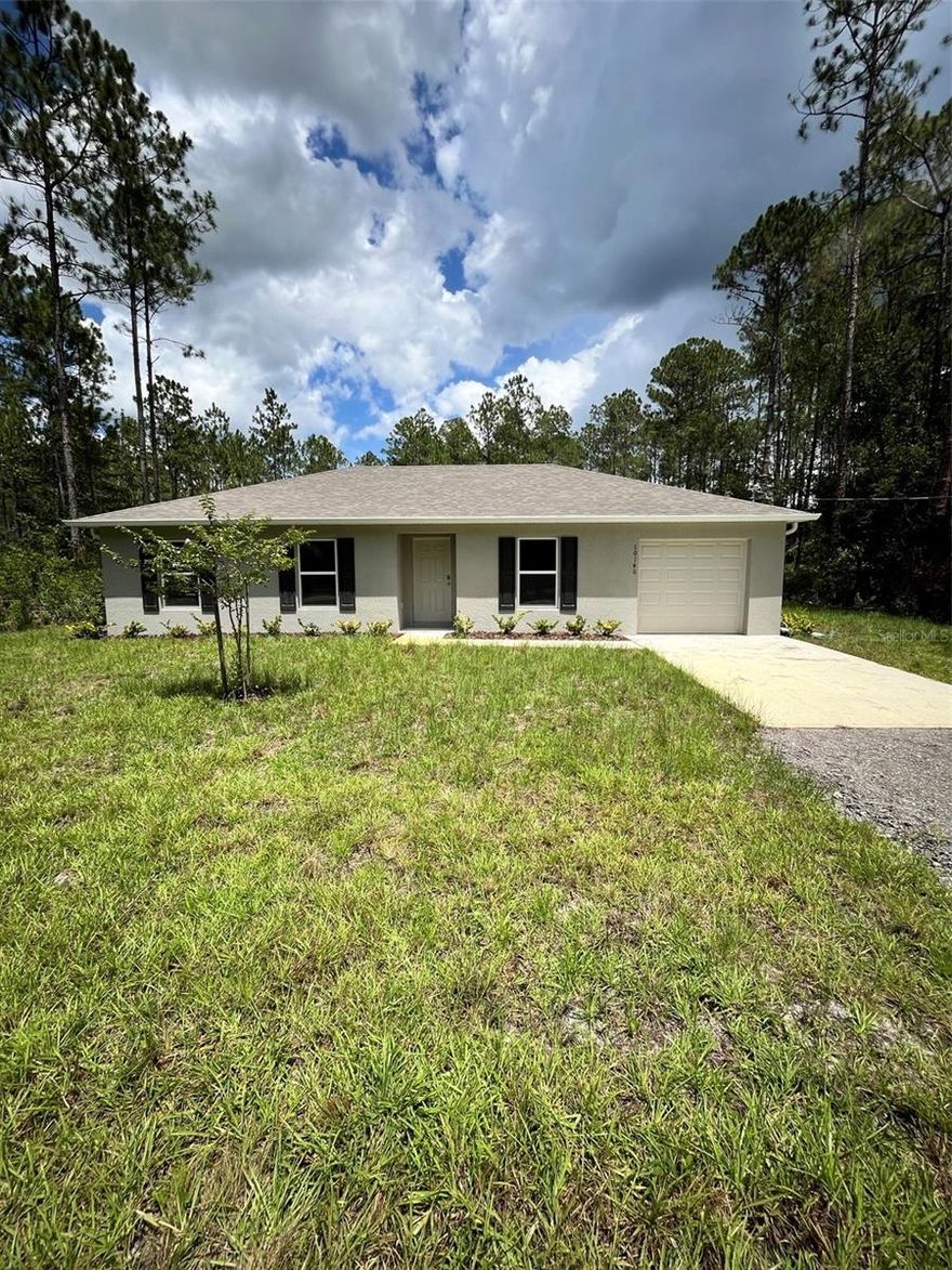 READY NOW!!! MOVE IN READY! The Palm floor plan ensures the ease of single story living. You'll love the friendly layout! The plan offers 3 bedrooms, 2 full bathrooms and a 1 car garage. The split plan provides a welcoming master with plenty of privacy from the other bedroom. Additionally, the open concept kitchen and living and dining areas are perfect for family gatherings. The kitchen allows plenty of space with 30" upper cabinets and clean-up is easy with a stainless steel Energy Star insulated dishwasher. Each home also comes with a stainless steel electric smooth top range, a ductless vent hood, light and fan. This new home includes one full year of builder's transferable warranty coverage and a 10-year limited structural warranty.