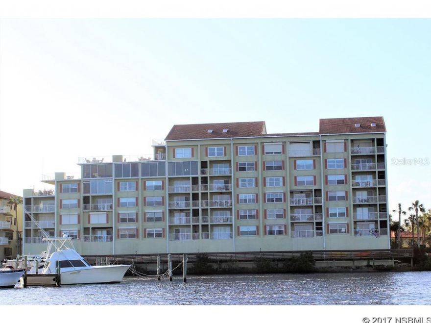 As you step through the front door you are greeted with breathtaking views of the Marina and Halifax River from this contemporary furnished 3 bedroom 2.5 bath unit.  Watch the manatee's play and boat parades from your 6th floor balcony.  Spectacular custom kitchen with high end appliances, granite countertops and storage galore.  Built in wine rack and large breakfast bar.  Closet systems in every bedroom closet maximizes every inch of space.  Crown molding accents throughout.  Master bath features granite countertops, guest baths with quartz countertops.  Combination carpet, tile and wood flooring combine to give this unit a home away from home feel.  Built in office may be used as an office or flex room.  Pool is directly across from unit. 24 hour security is included in maintenance fee.  Boat slips available on a first come first serve basis. This condo is a must see!!  All information recorded in the MLS is intended to be accurate but not guaranteed. ;LocationDescription: Condo ;Water: City