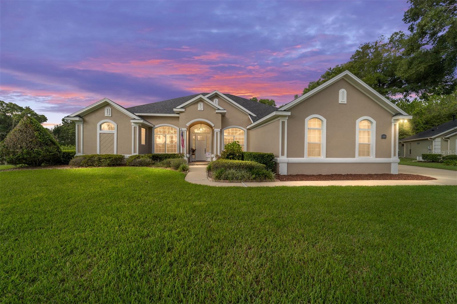 Welcome to this beautiful 4-bedroom, 3-bath pool home that also features an office AND formal dining room, all nestled in the desirable gated SE community of Summerton South! This spacious home offers a fantastic layout with fresh interior and exterior paint, new carpet in the bedrooms, crown molding throughout the main living areas and updated fixtures throughout. The kitchen is a chef’s dream with abundant cabinetry, a gas cooktop, convection wall oven, extensive bar and a cozy breakfast nook that overlooks the large screen enclosed pool—perfect for entertaining or relaxing year-round. Situated on a quiet cul-de-sac, the property boasts a huge fenced backyard with plenty of space to play or garden, plus a concrete pad ideal for RV or boat parking, as well as a 50 AMP service for your RV needs. There is also a separate irrigation well! Don't miss this opportunity to preview this stunning home. Maplewood Elem, Osceola Middle, Forest High. 2024 ROOF, 2025 HVAC SYSTEM, 2023 Pool Screen replaced