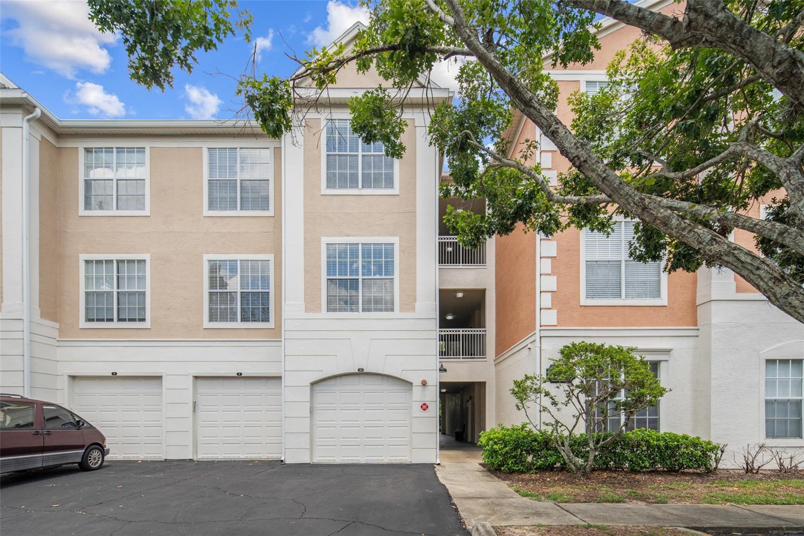 Welcome to Discovery Palms, a gated community in the heart of International Drive just minutes from Orlando’s top attractions, including the Vineland Premium Outlets, SeaWorld, Universal Studios, and Disney’s theme parks, with quick access to I-4 and SR-528 for an easy commute anywhere in Central Florida. Enjoy resort-style amenities such as a sparkling pool, fitness center, clubhouse, indoor basketball court, and secure gated entry. This upgraded second-floor 1-bedroom, 1-bath condo has been freshly painted and features newer appliances, an open living and kitchen area with a laundry closet, a spacious bedroom with a large walk-in closet, and a bathroom with a shower/tub combo. One assigned parking space is included, along with plenty of guest parking. Whether you’re looking for a comfortable home near work or a stylish space close to all the action, Discovery Palms is the perfect place to call home.