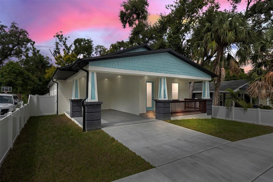 Discover modern luxury and comfort in this brand-new construction home located in the heart of Tampa’s highly desirable Seminole Heights neighborhood. This stunning 4-bedroom, 3-bath residence offers 3,104 square feet of thoughtfully designed living space with an open floor plan that perfectly balances style and functionality.

The gourmet kitchen features quartz countertops, stainless steel appliances, custom cabinetry, and a large center island ideal for entertaining. The spacious living and dining areas flow seamlessly together, creating a warm and inviting atmosphere. The owner’s suite includes a walk-in closet and a spa-inspired bathroom with dual vanities, a soaking tub, and a glass-enclosed shower.

Enjoy modern touches throughout, including impact windows, energy-efficient construction, and smart home features. The large backyard offers plenty of space for outdoor living or a future pool, perfect for enjoying Florida’s year-round sunshine.

Located in one of Tampa’s most up-and-coming areas, this home is minutes from Armature Works, the Tampa Riverwalk, and the best restaurants, coffee shops, and breweries in Seminole Heights such as Rooster & the Till, C House, and King State Coffee. Quick access to I-275, Downtown Tampa, and Tampa International Airport makes commuting convenient.

Experience the perfect combination of luxury, location, and lifestyle at 7706 N Arden Ave — a beautiful new home in a community known for its charm, creativity, and growth.
