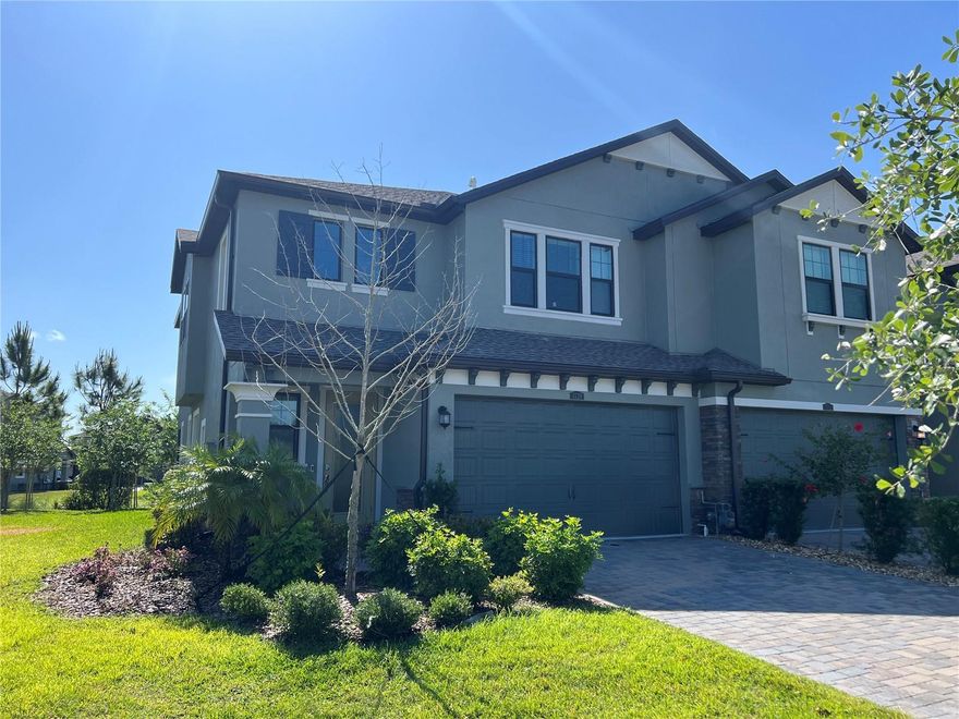 This stunning newer construction townhome is situated in the highly sought-after neighborhood of Estancia. With 3 bedrooms and 2.5 baths, this home is the perfect blend of luxury and functionality. As you enter the home, you are greeted by an open and inviting floor plan that seamlessly flows from the living room to the dining area and kitchen. The kitchen is a chef's dream, featuring beautiful quartz counters, a gas stove, and ample cabinet space. One of the highlights of this home is the spacious master bedroom with a private balcony that offers breathtaking views. Residents of this community have access to a variety of amenities including a dog park, pool with water slide, tennis courts, basketball courts, club and fitness center. Whether you're looking to stay active or simply relax and unwind, this community has something for everyone. Overall, this home is the perfect blend of modern luxury and community living, offering residents the best of both worlds.