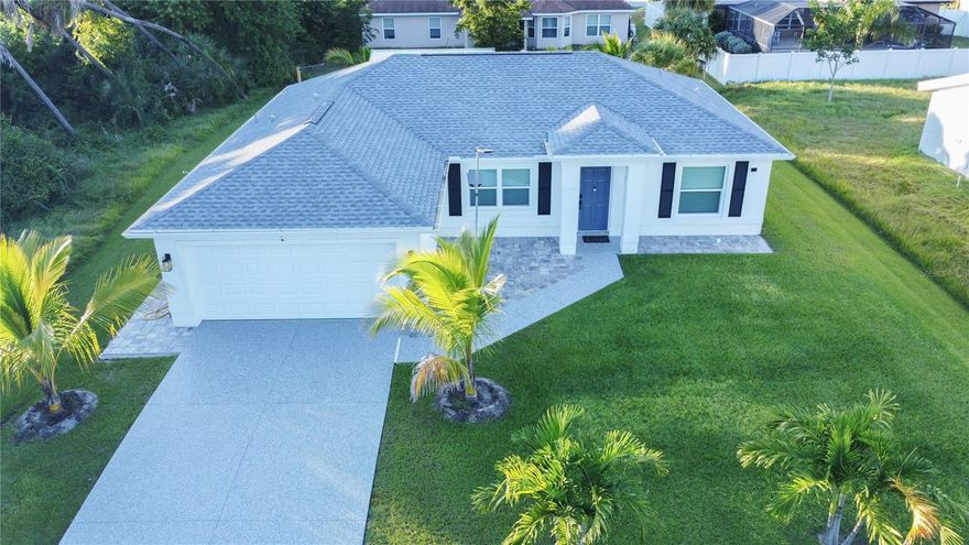 Easy to apply for this brand-new home! Be the first to live in this stunning 3-bedroom, 2-bathroom property built in 2024, offering modern finishes, open-concept design, and comfortable Florida living.

This home features a bright and spacious layout with high ceilings, tile flooring throughout, and a stylish kitchen equipped with stainless-steel appliances, stone countertops, and soft-close cabinetry. The large island opens to the living and dining area, perfect for entertaining and family gatherings.

The primary suite includes a walk-in closet and a beautifully tiled bathroom with dual sinks and a glass-enclosed shower. Two additional bedrooms and a second full bath provide flexible space for guests or a home office.

Enjoy outdoor living on the covered lanai overlooking a private backyard. Additional highlights include a two-car garage, energy-efficient construction, and hurricane-impact windows for peace of mind.

Located in a quiet area of North Port, close to I-75, shopping, dining, and great schools.
Available now! Easy application process. Tenant is responsible for utilities and lawn care.