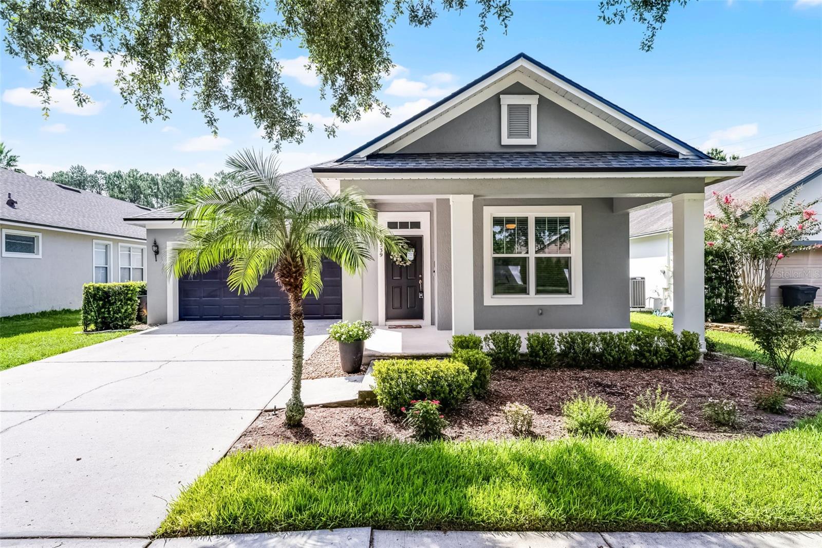 Welcome to 6539 Chagford Lane located within the beautiful community of Lakes of Windermere! This charming and well-maintained single-story home features 3 bedrooms and office with spacious closets, fenced-in backyard, new roof (2021) and numerous thoughtful upgrades throughout including custom closet systems by Closets by Design installed in the office, laundry room, and primary bedroom. The spacious primary suite boasts serene backyard views and a beautifully updated en-suite bathroom, which was renovated in June 2023. The home also features a Lennox 15 SEER A/C system with digital thermostat (2023), a Samsung Bespoke refrigerator (2022), and a new roof installed in 2021. Enjoy natural light through the newly installed office windows and sliding glass door (August 2024). Fresh interior paint (2023) enhances the modern feel of the home, while the exterior was painted in 2019 for added curb appeal. The garage is even equipped with extra shelving for added storage convenience. Don't miss this opportunity to own this move-in ready gem located close to top-rated schools, shopping, dining, and major Central Florida attractions. Buyers and agents to verify HOA, taxes, measurements, schools, and any MLS information.