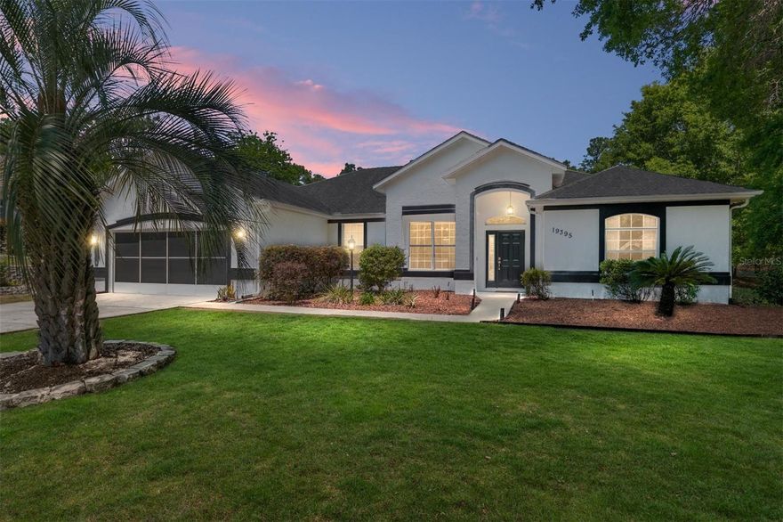 SELLER MOTIVATED!!! Welcome to this 3-bedroom, 2-bathroom pool home located in the highly sought-after Rainbow Springs Country Club. As part of Rainbow Springs Country Club, you'll enjoy access to a vibrant community center offering a fitness room, game rooms, restaurant, swimming pool, golf course, pickleball, basketball, and tennis courts. Residents also have private small vessel launch access to the crystal-clear Rainbow river for tubing, kayaking, and canoeing; plus a scenic riverside pavilion. If you are not on the river or enjoying community amenities, this home will be your private oasis to recharge for the next adventure. Step inside to find a formal dining room and living room, ideal for entertaining or relaxing in style. The heart of the home is the open-concept kitchen and family room, flooded with natural light from expansive windows and sliding glass door. The spacious Primary Suite is a true retreat, featuring his or hers walk-in closets, split vanities, a tile shower, a luxurious soaking tub, and private sliding glass door access to the lanai. On the opposite side of the home, two additional bedrooms share a well-appointed bathroom with convenient pool access-perfect for guests or family. Step outside to your own private oasis: a beautiful solar-heated saltwater pool with a covered patio area and screen enclosure making the space ideal for outdoor dining and entertaining. Additional highlights include an interior laundry room and an oversized garage, complete with a workshop area. Pride of ownership is evident throughout this home. New Roof and solar heating tubes for pool 2025. Pool deck painted 2025. Saltwater generator and control panel 2024. New HVAC installed 2021. Exterior paint 2020. Pool light 2019. Concrete Stone Retaining Wall 2019. The sellers hope the next owners will enjoy the home as much as they have and are offering a One Year Home Warranty to ensure a great first year in the home!