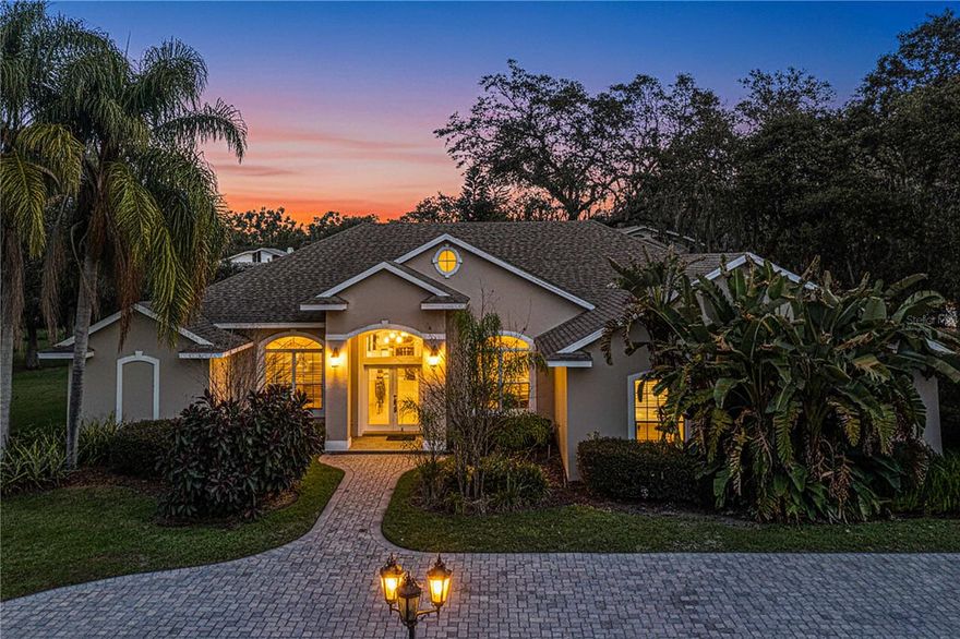 Welcome to this stunning custom-built 4-bedroom, 4-bath home situated on a peaceful ½-acre lot in the desirable Spring Pines community of Haines City, FL — with NO HOA! Enjoy the charm of country living while still being conveniently close to town, major highways, shopping, dining, and Central Florida theme parks. Built in 2003, this spacious residence offers over 4,600 square feet of comfortable living space with a functional split-bedroom floor plan and vaulted ceilings throughout. Each of the four generously sized bedrooms features its own private full bathroom, providing comfort and privacy for family and guests alike. The luxurious primary suite includes a large walk-in closet with custom cabinetry and organization, a relaxing Jacuzzi tub, quartz double vanities, and a separate walk-in shower. The gourmet kitchen is designed for both everyday living and entertaining, showcasing granite countertops, maple cabinetry, a center island, and double ovens. Additional interior highlights include formal living and dining rooms, a spacious family room with a cozy wood-burning fireplace, a bright breakfast nook, ceiling fans throughout, and the convenience of a large indoor laundry room. Step outside to the covered back lanai overlooking the expansive yard. The home is already plumbed for a future swimming pool, giving you the flexibility to design your own private outdoor oasis. This exceptional property offers space, comfort, and versatility in a beautiful setting — truly one of a kind. Schedule your private showing today!