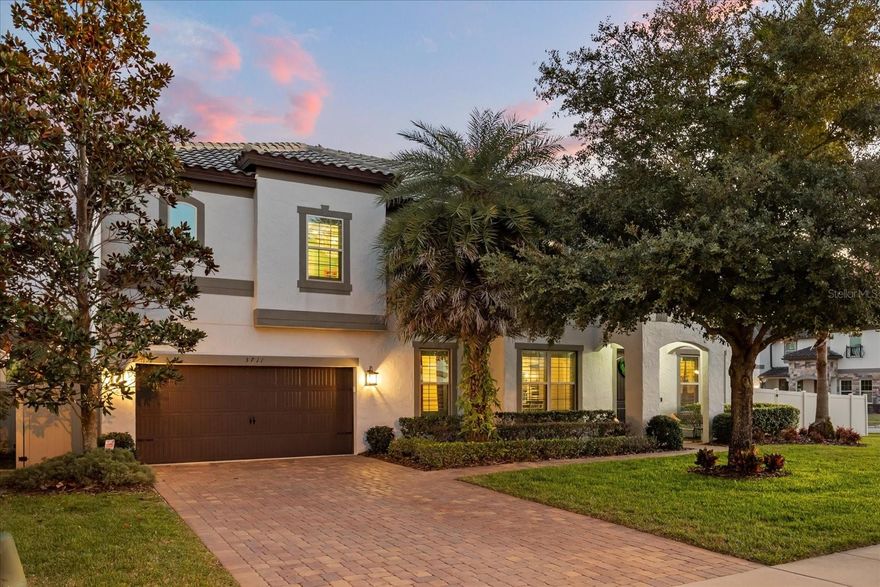 Elevate your lifestyle in the prestigious Lakeside Estates, a private gated Winter Park community anchored by Garden Lake. In a quiet cul-de-sac, on a wrapping corner lot on over 1/3 of an acre and only a short distance to the playground making it easy. A six-bedroom, four-bath home sprawls over 4,200 square feet with back of the house opening to a covered porch with a generously sized saltwater pool, framed in by a podocarpus hedge for privacy, creating a backdrop for entertaining. An additional green space behind hedge for plenty of room to grow. This home has all functions you need with a formal dining and living spaces alongside a spacious family room that is open to kitchen and overlooks backyard. The island takes center stage with a waterfall edge feature and bar seating, custom 42-inch cabinetry, stainless appliances, a cozy eat-in kitchen nook with loads of workspace and closet pantry for ease of storage. A fantastic first-floor guest suite or flex space makes working from home easy. Go upstairs to where all the fun happens. A super large bonus room has additional home theatre rooms accessed through stylish barn doors and it is all snuggled in, everyone will want to stay. Primary suite enjoys a large walk-in closet and a spa bath retreat with soaking tub, walk-in shower and dual vanities. Other features of the home include wood floors throughout, custom window treatments, custom pool with paver decking and a summer kitchen with an abundance of privacy, professionally landscaped, three-car tandem garage with brick drive, long-lasting barrel tile roof, designer light fixtures and more. Lakeside Estates offers exclusive access to a community pier, playground and a boat dock for non-motor kayaks, fishing, canoes, paddleboards and more. In the highly rated Seminole County School district as well as minutes from Trinity Prep, Geneva School, Christian Circle and more. Enjoy world-class restaurants, shopping and beautiful parks and trails, close to major roadways, UCF, Valencia and downtown Orlando. A pristine location, coupled with a unique Winter Park community, is a rare find. Homes do not come along in this neighborhood often, making it a special opportunity for the discerning buyer.
