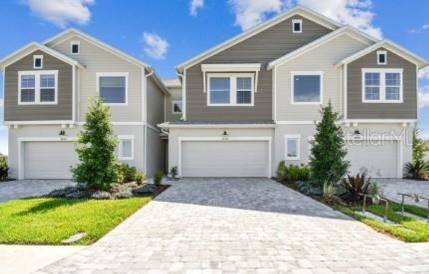 Pre-Construction. To be built. Welcome to The Truman, a thoughtfully designed two story townhome in the Crescent Creek section of North River Ranch that blends modern style with everyday comfort. Offering 3 bedrooms, 2.5 bathrooms, a versatile retreat space, and nearly 2,000 square feet of open living, this home is ideal for families, remote professionals, or anyone looking for both function and flexibility. The first floor features a bright, open concept layout that makes daily living and entertaining feel easy and natural. At the heart of the home, the gourmet kitchen includes a spacious island, walk in pantry, contemporary cabinetry, and plenty of room for gathering. It flows seamlessly into the dining area and family room, creating a connected space that truly feels like the center of the home. A convenient powder bath and two car garage round out the main level. Upstairs, the owners retreat offers a private and comfortable escape with a spa inspired bath, dual sinks, walk in shower, and a generously sized walk in closet. Two additional bedrooms share a full bath, while the upstairs utility room adds everyday convenience. The flexible retreat space can easily serve as a home office, media area, or playroom depending on your needs. One of the standout features of this homesite is its location, you can actually see the Camp Creek water slide right from your driveway, giving you a fun and unique connection to one of North River Ranch’s most loved amenities. Living in Crescent Creek means more than just a beautiful home. You will enjoy access to resort style pools, a fitness center, playgrounds, trails, and the vibrant Camp Creek amenity campus. Families will also appreciate nearby top rated schools, including the Harvey Elementary upper campus, along with convenient access to shopping, dining, and healthcare. The Truman offers the space, layout, and location to truly enjoy everything North River Ranch has to offer.