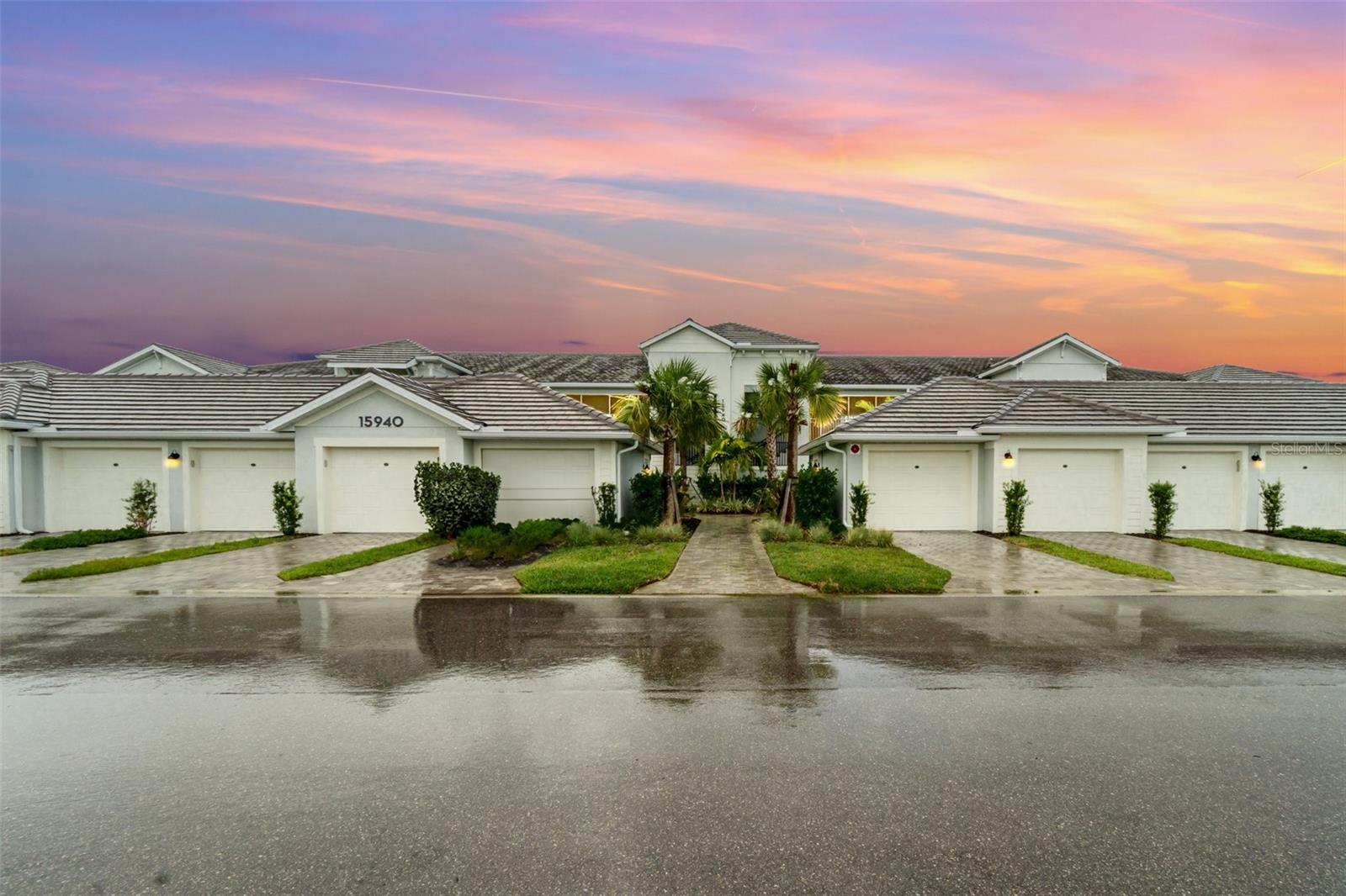 Luxury Living on the 18th Fairway – Golf Bundled Condo in Babcock National.
Where luxury meets leisure, this exquisitely maintained golf bundled condo in the prestigious community of Babcock National offers an unparalleled lifestyle. Perfectly positioned with sweeping views of the 18th hole on the renowned Gordon Lewis-designed golf course, this home is a true golfer’s dream.
Step inside the popular Bromelia floor plan, where elegant finishes, natural light, and an open-concept layout create a warm and inviting atmosphere. The master suite is a private retreat, featuring two walk-in closets and a spa-like bathroom—ideal for rest and relaxation.
The thoughtfully designed kitchen features quartz countertops, modern appliances, abundant cabinetry, and a functional layout perfect for cooking, hosting, or simply enjoying the everyday. The living and dining areas flow effortlessly for entertaining family and friends.
Enjoy true indoor-outdoor living with both a front and rear lanai, each with sliding doors. Sip your morning coffee while watching the sunrise or unwind in the evening with spectacular sunset views over the golf course.
An added bonus is the detached garage, offering space for a vehicle or golf cart.
Babcock National offers a resort-style living experience that truly redefines Florida luxury. Residents enjoy access to an expansive main pool and spa, a dedicated lap pool, and a full-service spa for ultimate relaxation. A state-of-the-art fitness center, complete with saunas and locker rooms, supports an active lifestyle, while pickleball, tennis, and bocce ball courts provide endless opportunities for recreation. Three satellite pools are thoughtfully placed throughout the community for added convenience and tranquility.
For dining and socializing, the Watershed Grill offers casual poolside fare and drinks, while the newly opened Enclave Restaurant in the elegant clubhouse delivers a refined culinary experience with gourmet cuisine and handcrafted cocktails.
More than just a home, life at Babcock National is a seamless blend of upscale living, vibrant community energy, and the peace of a beautifully designed environment.