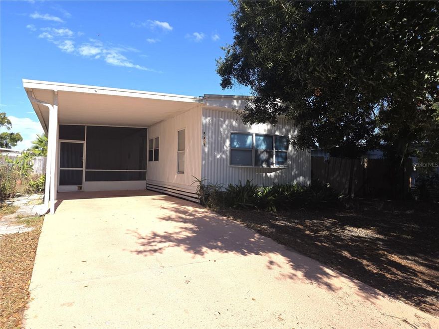 This single-wide home in New Port Richey offers two bedrooms and two bathrooms, with ceramic and laminate flooring—no carpets. Sliding glass doors open to a sunny side porch and yard, making it a great space for plants or pets to play. The spacious backyard is perfect for a Florida garden, with a partially fenced yard and separate dog run. Enjoy the screened lanai and large storage/laundry area. Pets are welcome, depending on size and breed. Conveniently close to hospitals, shopping, parks, beaches, outdoor cafes, a water park, and airports, this home is available now.