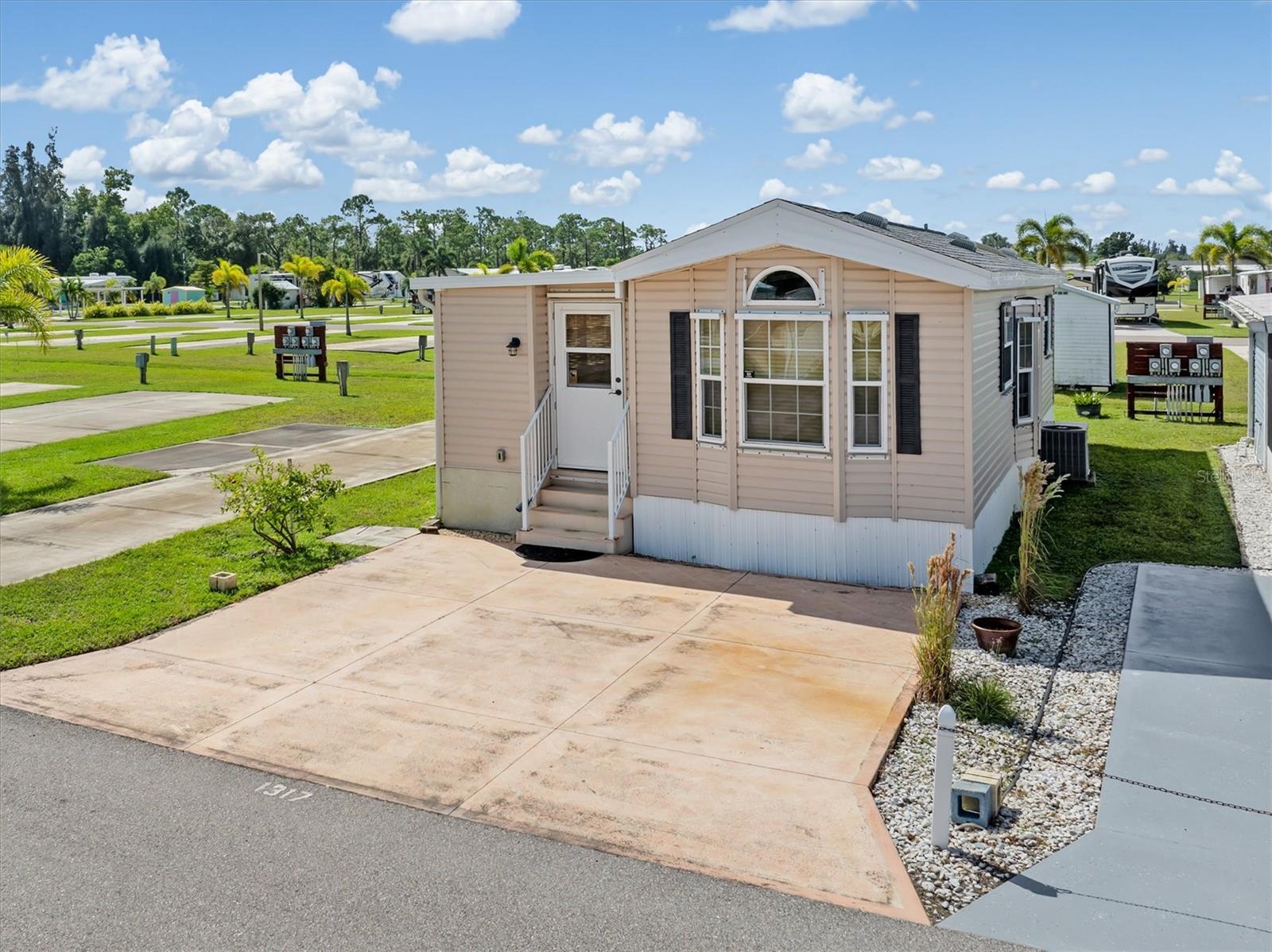 Looking for the best deal in Punta Gorda to get started on enjoying the beautiful Florida winters? The sellers are OFFERING TO PAY THE FIRST YEAR HOA FEES TO THE PARK AT CLOSING!! Why pay high lot lease fees when you can own and enjoy FL tax benefits!
Alligator Park stands out as one of Punta Gorda’s more desirable 55+ communities, and is NOT IN A FLOOD ZONE. Included in the price of the home, the park lots are valued at $60,000, reflecting the community’s appeal, making this a great ownership opportunity.
AT OVER 800SF, THIS CHARMING 2006 PARK MODEL IS ONE OF THE LARGEST SQUARE FOOTAGE MODELS YOU WILL FIND, with an addition that has tons of opportunities to design to your particular needs. The ADDITION AREA FEATURES IMPACT-RESISTANT WINDOWS AND METAL ROOF, WHILE THE ENTIRE HOME HAS NEW VINLY SIDINNG AND A 2023 ROOF. Storm shutters are included, located in the additional storage shed. THE UPDATED APPLIANCES INCLUDE A SAMSUNG REFRIGERATOR AND KENMORE ELITE INDUCTION STOVE. The washer and dryer are conveniently located in the home. Furnishings shown in pictures is available to stay at buyer wishes.
Alligator Park is located on 50 acres and offers a beautiful lake where residents can enjoy fishing, non-motorized boating, and gatherings. Behind the large clubhouse is a recently renovated L-shaped pool, providing space for organized weekly activities and swimming. A vibrant community center, library, and laundry facilities are available on-site, alongside plenty of events in the clubhouse. Alligator Park is one of the more dog friendly parks in the area, and golf carts are both allowed and encouraged in this social community. Units can also be leased, offering flexibility for seasonal or year-round living.
Conveniently located to shopping, downtown Punta Gorda, and the Punta Gorda Airport, the community provides easy access for travel and everyday errands.
Come join this vibrant, welcoming environment filled with activities and opportunities for social connection. Whether enjoying the pool, attending community events, or exploring nature, Alligator Park is ready to welcome you home. Don’t miss your chance to experience this thriving 55+ community—where every day brings a new adventure!