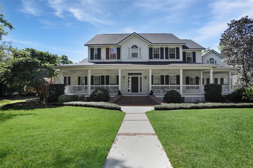 Welcome to this exquisite 5,360 sq. ft. Southern-style estate, nestled on just over an acre of beautifully landscaped grounds in the highly sought-after Cameron Park of Haile Plantation. This warm and welcoming home offers 5 bedrooms, 4.5 baths, a dedicated office, and a spacious bonus room, making it an exceptional blend of elegance, comfort, and functionality.
From the moment you arrive, the home’s classic wrap-around front porch with cooling ceiling fans invites you to relax and take in the beauty of the surroundings. Step inside to discover refinished oak floors, soaring ceilings, and abundant natural light that enhance the home’s sophisticated yet inviting ambiance.
The main level features a private primary's Suite with a spa-like ensuite bath, complete with a soaking tub, separate walk-in shower, dual vanities, and two large walk-in closets. A generously sized home office with elegant built-ins provides the perfect space for remote work or study.
The seamless flow between the formal dining room, living room, and expansive family room makes this home perfect for entertaining. The heart of the home is the gourmet chef’s kitchen, featuring:
A large center island with seating – perfect for casual dining and meal prep
High-end stainless steel appliances, including a 6-burner gas range
Built-in microwave and oven combo, warming drawer, and deep farmhouse sink
Walk-in pantry for ample storage
Bar area with wine cooler, sink, and keg tap – ideal for hosting guests
A second staircase off the kitchen leads to an impressive bonus room, offering endless possibilities as a home theater, game room, or personal gym.
The upper level is thoughtfully designed with four oversized bedrooms, each with its own walk-in closet, and two full bathrooms. The dual-staircase layout ensures privacy and easy access to all areas of the home.
Step outside to experience your own private backyard retreat. The newly resurfaced screened-in pool and spa are surrounded by a freshly redone pool deck and patio, creating the perfect space for relaxation. A brand-new brick fire pit and outdoor grilling station enhance the ambiance, making this an ideal setting for both quiet evenings and lively gatherings.
For added convenience, there’s a full bath with outdoor access, perfect for rinsing off after a swim, plus an outdoor shower.
Additional Features & Upgrades
New roof (Dec 2021) for peace of mind
Whole-house sound system for seamless audio indoors & outdoors
3-car garage with extra storage & built-in shelving
Mudroom with custom storage & a spacious laundry room with a deep sink
Electric underground dog fence for pet lovers
Prime cul-de-sac location with minimal through traffic
Located in the heart of Haile Plantation, this home offers easy access to top-rated schools, hospitals, shopping, dining, golf courses, and walking trails. Enjoy the best of both worlds—peaceful luxury with urban convenience just minutes away.
This exceptional home must be seen to be truly appreciated! Schedule your private showing today and discover all the charm, elegance, and comfort this Southern masterpiece has to offer.