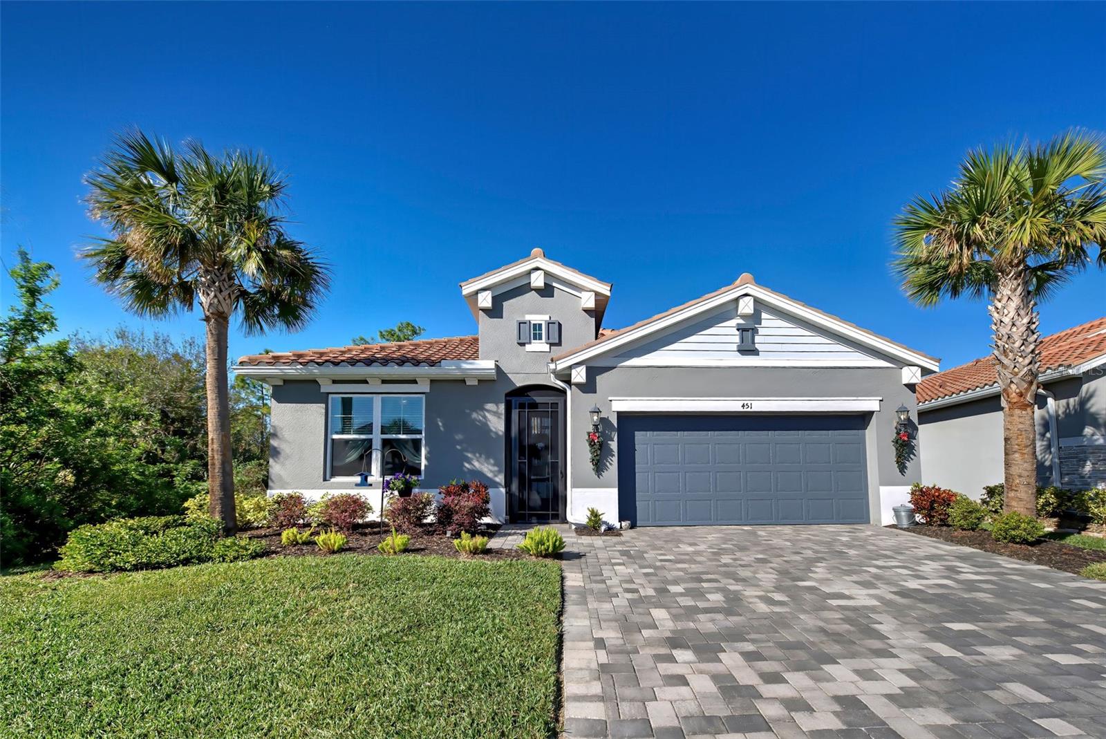 Brand New Home-Sweet-Home, built in 2022, located in Sarasota County’s unincorporated town of Nokomis – a coastal charm of the "Old Florida" lifestyle, beautiful waterways, pristine beaches such as Nokomis Beach and North Jetty Beach; close to kayaking, canoeing, ranches, trails, aquariums, dining, shopping, and cultural attractions of Venice and Sarasota: Myakka River Park, The Ringling & Old Betsy Museums, just to name a few.
Your Future Home-Sweet-Home Is Packed With Several Beneficial Features:
•NO FLOOD ZONE X – Attached to this listing is FEMA’s Flood Zone Determination Letter dated July 3, 2025 and the Elevation Certificate.
•Some of the many features that you will surely appreciate: New CONCRETE TILE BARREL ROOF, HURRICANE IMPACT WINDOWS AND DOORS, New Water Heater, New HVAC, 9Ft Ceilings, 8Ft Interior Doors, Granite Countertops, Ceramic Tile floors, and Tall Baseboards.
•Your striking Glass Main Door opens to a spacious Foyer and Hallway designed for privacy.
•Large Living Room includes a Ceiling Fan and ready with cable outlets to complete your entertainment area.
•Bring your culinary skills to your future Kitchen built with elegance in mind (just like the rest of the home) featuring all Stainless-Steel electrical Appliances: Glass Top Stove with Convection Oven, mounted Microwave, Refrigerator, Dishwasher, Garbage Disposal, as well as 42” Cabinets galore, a large Walk-In Pantry, ample Counterspace, Backsplash, Pendant and Canned Lighting.
•Enjoy that delicious meal in your Dining Room which includes a set of Glass Sliding Doors leading to the backyard.
•Conveniently located inside your future home is the Laundry Room housing a full-sized Washer and Dryer that convey with the sale, the Utility Sink, and large Cabinets to match the rest of the home.
•The large Master Bedroom is carpeted and includes a Ceiling Fan as well as En Suite Bathroom equipped with a Walk-In Closet, Linen Closet, ample Dual Vanity with Granite Countertops, Private Water Closet; and a large tiled Walk-In Shower with an impressive set of Glass Doors.
•Both Guest Bedrooms are spacious, carpeted, and include Ceiling Fans as well as large built-in closets.
•2nd Guest Bathroom includes a ceramic tiled Walk-In Shower, single Granite Countertop Vanity, and beautiful lighting fixtures.
•3rd Guest Bathroom is large and includes a Linen Closet, Bathtub and Shower combination, Dual Vanity with (square-cut) Sinks, Granite Countertops, and beautiful lighting fixtures.
•Enjoy amazing sunsets in your 13x13 covered, screened-in, and Paved Lanai which opens to a charming Paved Patio, offering a private retreat on the rear and south sides of the property, protected by a pristine Natural Preserve.
•Park your car in your future Two Car Garage or in your Paved Driveway.
About the community:
Venice Woodlands is a newly developed ALL-age gated community. There are NO age restrictions in this gated community.
The low monthly HOA fees of just $232 include a variety of amenities designed for an active and enjoyable lifestyle:
•Lawn Maintenance & Irrigation
•Resort-Style Pool
•Clubhouse
•Fitness Center
•Pickleball & Bocce Courts
•Covered Pavilion
**To truly appreciate its beauty, it’s best to see it with your own eyes so schedule your showing today of this fabulous NEW home-sweet-home in a brand NEW community.**