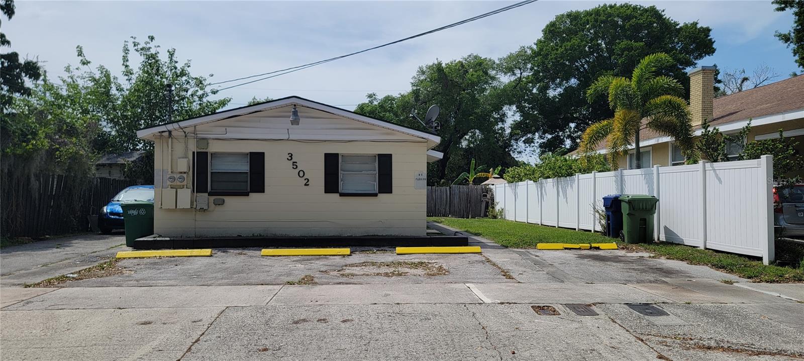Rock solid investment triplex with good cash flow. Two units are 2/1s and the third is a large 1/1. All have CH/A. Cement block construction. Tenants pay for water and electric. Unit B is vacant and ready to be rented. Plenty of off-street parking.