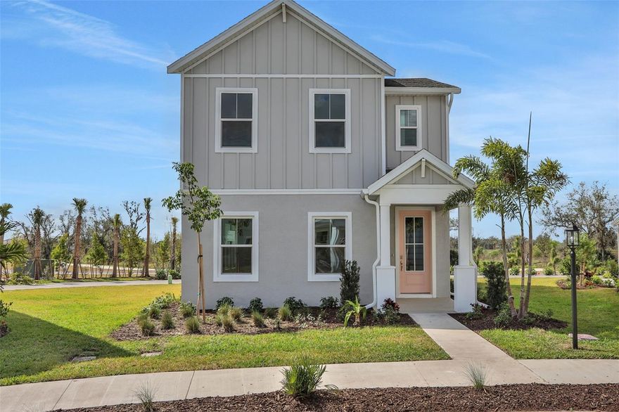 CASH ONLY!!!!Welcome to Bungalow Walk at Waterside in Lakewood Ranch! The Willow floor plan is one of the most popular plans. Private Primary Bedroom on main level with large walk in closet, ensuite bathroom and side and rear windows allow plenty of natural light. With 4 total bedrooms, you have great options for home office and guest rooms. Designer color choices for this home include white cabinets, carrara marmi quartz counters, and 6x35 
maison matte floor tile with the beautiful look of wood, and all the durability of tile. Large 2 car garage with rear alley entry. Walk to restaurants, coffee shops, pharmacies and groceries. With wide paths connected throughout Lakewood Ranch, it's easy to walk, run, or bicycle wherever you want to go. 
Visit model home during operating hours or contact sales consultant for appointment
