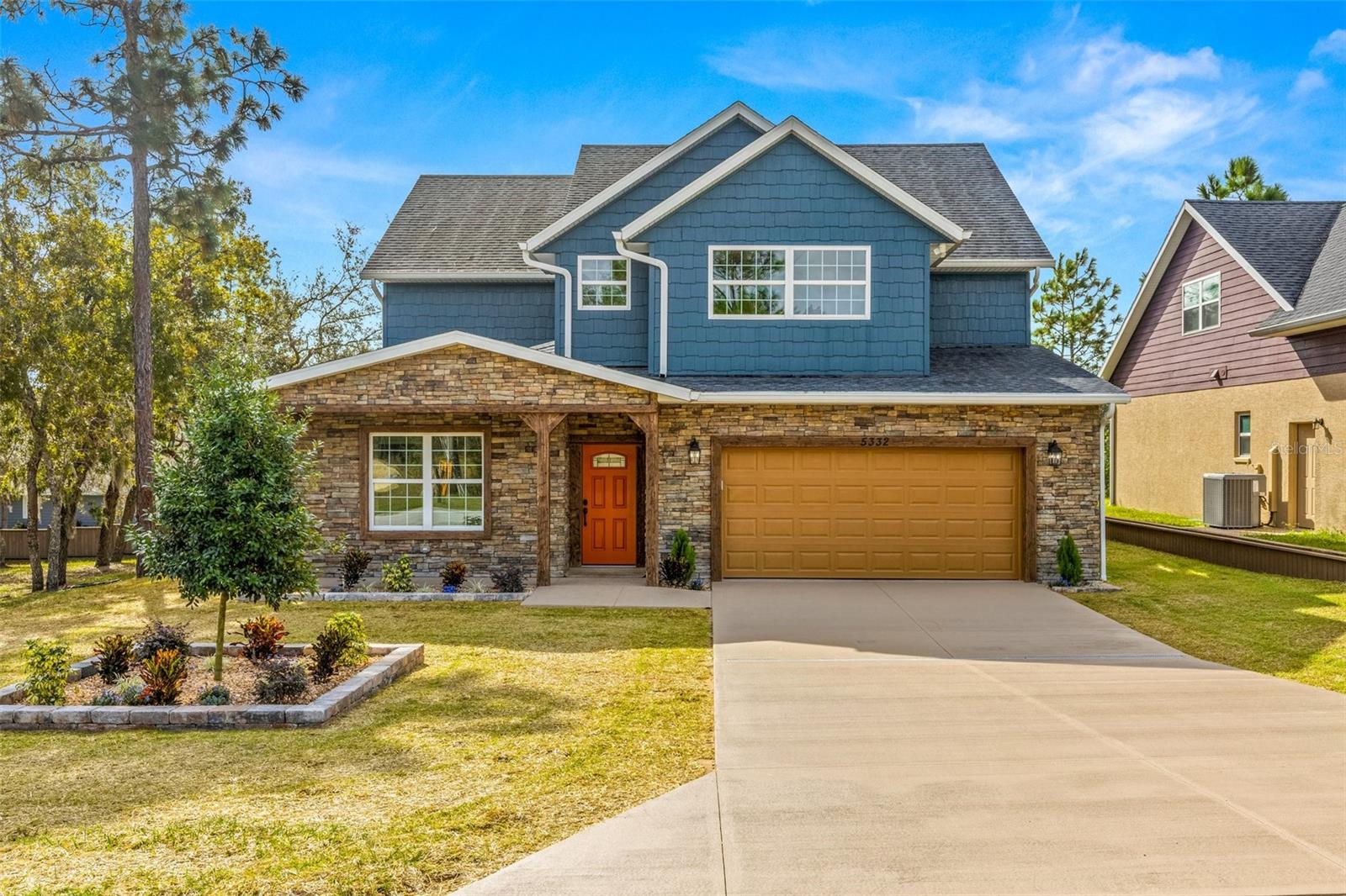 •• HUGE PRICE DROP •• NOW COMPLETE! BRAND NEW MODEL HOME 01 NOV 2024!! GENUINELY OUTSTANDING CONSTRUCTION!! TURN-KEY READY! The St Marks floor plan is a true 5 BR, 4 full bath home with a 2 car + tandem space garage located in the beautiful new Stonegate community in Lecanto. The home is minutes from the newly opened extension of the Suncoast Highway making it an ideal location. Standard Features supersede virtually all other new construction builds. Large windows allow for an abundance of natural light. Main floor ls an open plan kitchen/living/dining. The kitchen has custom 42" cabinets with soft-close hardware, a large kitchen pantry, granite counters, travertine tiled breakfast bar and backsplash, separate dining area and a complete Whirlpool™ stainless steel appliance package. Additional downstairs space includes a separate 5th full bedroom/flex space with French doors, a large walk in closet and a separate full bath along with a beautiful, spacious downstairs laundry room. A large, finished concrete patio is situated off of the rear sliders. The upstairs owners retreat BR has volume ceilings, custom lighting, plant shelves, a large walk in bathroom w/dual vanities, large custom cabinets, garden tub, separate lighted shower, toilet and a large walk in closet. Of the 3 additional upstairs bedrooms, one is ensuite while the other two share a full bathroom. The shared bath has hall access and direct access from the large front bedroom. While the Standard Features are too numerous to mention, interior highlights include: a complete stainless steel kitchen appliance package, tray ceilings in select rooms, granite countertops in the kitchen and bathrooms, raised panel solid wood cabinets w/slow close doors & drawers, 12-14 mm laminate flooring in main living areas and bathrooms, carpet in upstairs bedrooms and solid core raised panel interior doors. Structural/mechanical highlights include: rain gutters, epoxied floors in the garage, custom built garage cabinets to contain the HVAC interior unit and hot water heater, closed cell spray foam insulation throughout to increase energy efficiency, Low-E energy efficient double pane windows, reinforced ceiling fan hookups, stone accents on the front of home, finished concrete patio in the rear and an additional tandem space within the 2 car garage. The current HOA is $125/mth. HOA fees cover community landscaping, maintenance, electric & reserves. The builder does not intend to build another St Marks floor plan making this a one-of-a-kind. Floor plan and HOA docs are available. Convenient to Tampa/TIA and famed recreational areas within Citrus county. This gem is offered by a longtime, established builder of over 30 yrs. If desired, the builder is offering a pool package with a retaining wall or an enhanced outdoor living area at an additional cost. TRULY IMMACULATE and a MUST SEE! Community pool and clubhouse are in planning stages, no finish date as yet. CDOM reflect a longer than desired build time owing to shutdown delays. Builder states, do not submit offers site unseen. Easy to show. This is not a distressed sale.