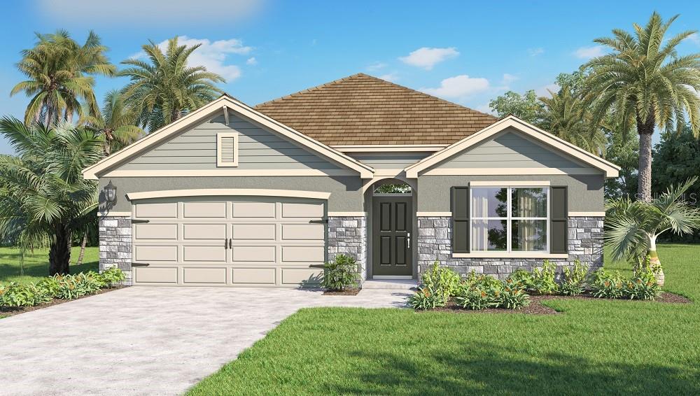 Under Construction. "Introducing the Cali floorplan at Sorrento Pines, in Sorrento, Florida, where every square foot is put to use with sophistication and comfort.
Inside this 4-bedroom, 2-bathroom home, you’ll find 1,828 square feet of comfortable living. This meticulously designed residence combines modern convenience with timeless elegance, showcasing quartz counters and tile floors throughout.
As you step inside, you are greeted by an inviting foyer that leads you into the heart of the home. The open-concept layout seamlessly connects the living room, dining area, and kitchen, creating a perfect space for entertaining family and friends. The spacious living room features abundant natural light, thanks to large windows that provide picturesque views of the surrounding landscape. With ample room for seating, it's an ideal spot for relaxation and gatherings.
The kitchen is a true highlight, including granite countertops, sleek stainless-steel appliances, a walk-in pantry and an oversized island with a breakfast bar. Whether you're preparing a casual meal or hosting a formal dinner, this kitchen is well-equipped to meet your culinary needs.
The four generously sized bedrooms with flexibility for various lifestyles. The primary suite located in the rear of the home is a tranquil retreat, featuring a private ensuite bathroom with dual sinks, a separate shower, and a walk-in closet. The remaining three bedrooms share one well-appointed bathroom, making morning routines a breeze. Laundry won't be a chore with its dedicated space convenient to all bedrooms.
Like all homes in Sorrento Pines, the Cali includes smart home technology, which allows you to control your home anytime with your smart device while near or away.
Whether you're seeking a peaceful family retreat or a stylish place to call your own, this home is sure to meet your every need. Contact us today and find your home.