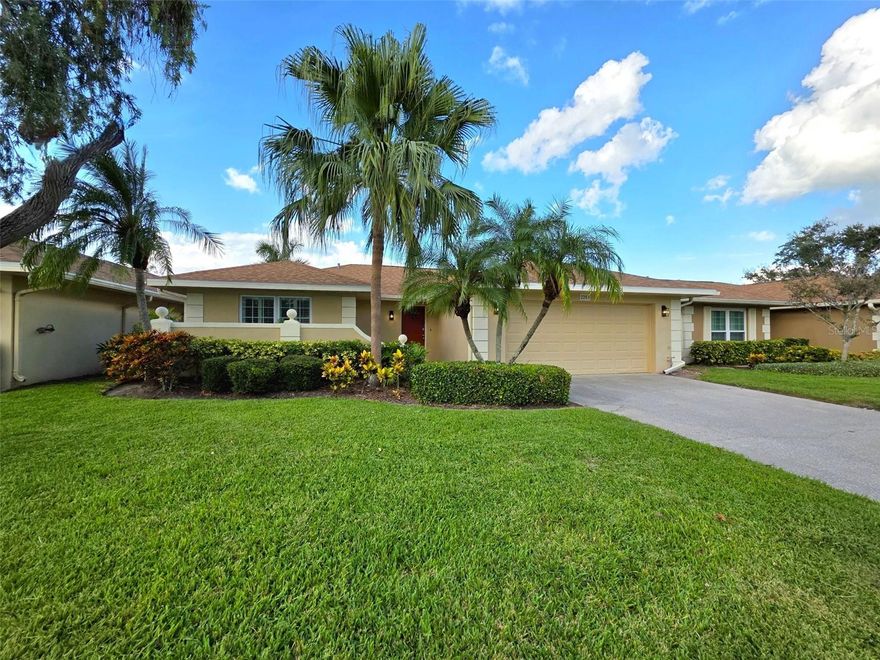 Discover the Prestigious Bordeaux Chateau Located in the Heart of Feather Sound! This Gorgeous 2 Bedroom 2 Bathroom 2 Car Garage Features Over 1,900 sqft of Living Space. New roof in 2022, New HVAC 2018, This unique split bedroom floor plan offers the perfect blend of wide-open concept with the option of more privacy if you wish. You will be awe inspired from the moment you walk through the door by the gleaming tile flooring, crown molding, and custom chair railing in the Great room that is open to the updated kitchen featuring modern granite counter tops, updated white cabinetry, sleek stainless-steel appliances, coffered ceiling, elegant lighting and laminate flooring. Off the Dining room you will see French doors leading to a private office highlighted with natural light, provided by the skylight. The Florida room with built-in shelving is just off the huge Master suite that features an Ensuite Bathroom, updated vanity, custom walk-in tiled shower with bench seat and a huge walk-in closet with custom organization system built in. The Guest Suite features a walk-in closet as well. You will love the indoor laundry room, extra storage, private backyard and huge 2 car garage. This home provides Easy access to Carillon Park, Raymond James, Top Golf, Echelon City Center, Tampa International airport… the home of the infamous Phoebe the Flamingo and Clearwater “PIE” airport, World Famous Gulf Beaches, Bascom’s chop house and other fine dining restaurants, facial spa, coffee shops, cafes, dry cleaners, upscale hotels, Murielle Winery, Bay Paws Pet Resort and more! Become a member of Feather Sound Country Club ranked One of the Best Premier Private Clubs in Tampa Bay featuring a Joe Lee Signature Championship Golf Course, One of the finest tennis facilities in the area with nine Har-Tru classic green clay courts offering: Private and Semi-Private Tennis Lessons, Junior Development Tennis Programming, Summer and Holiday Tennis Camps for beginners and experienced players, Jr Olympic sized pool and kiddie pool, gorgeous club house with a beautiful upscale dining room, robust social calendar of member events and activities for your entire family just minutes from your home! Call today to schedule your private tour, this exquisite home won’t last long.